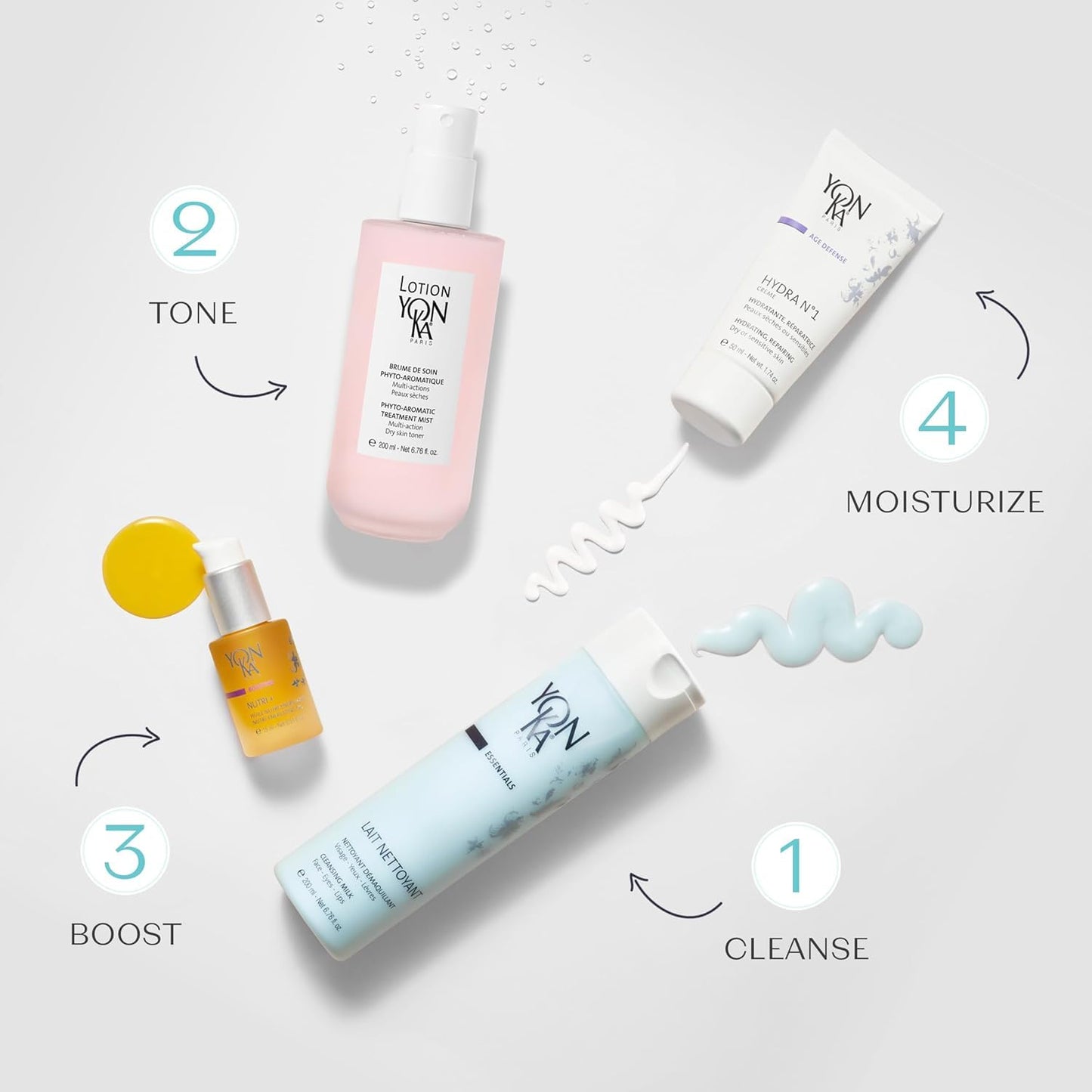 Yon-Ka Lait Nettoyant | Facial Cleanser | Gentle Plant-Based Makeup Remover to Cleanse and Moisturize | Suitable for All Skin Types