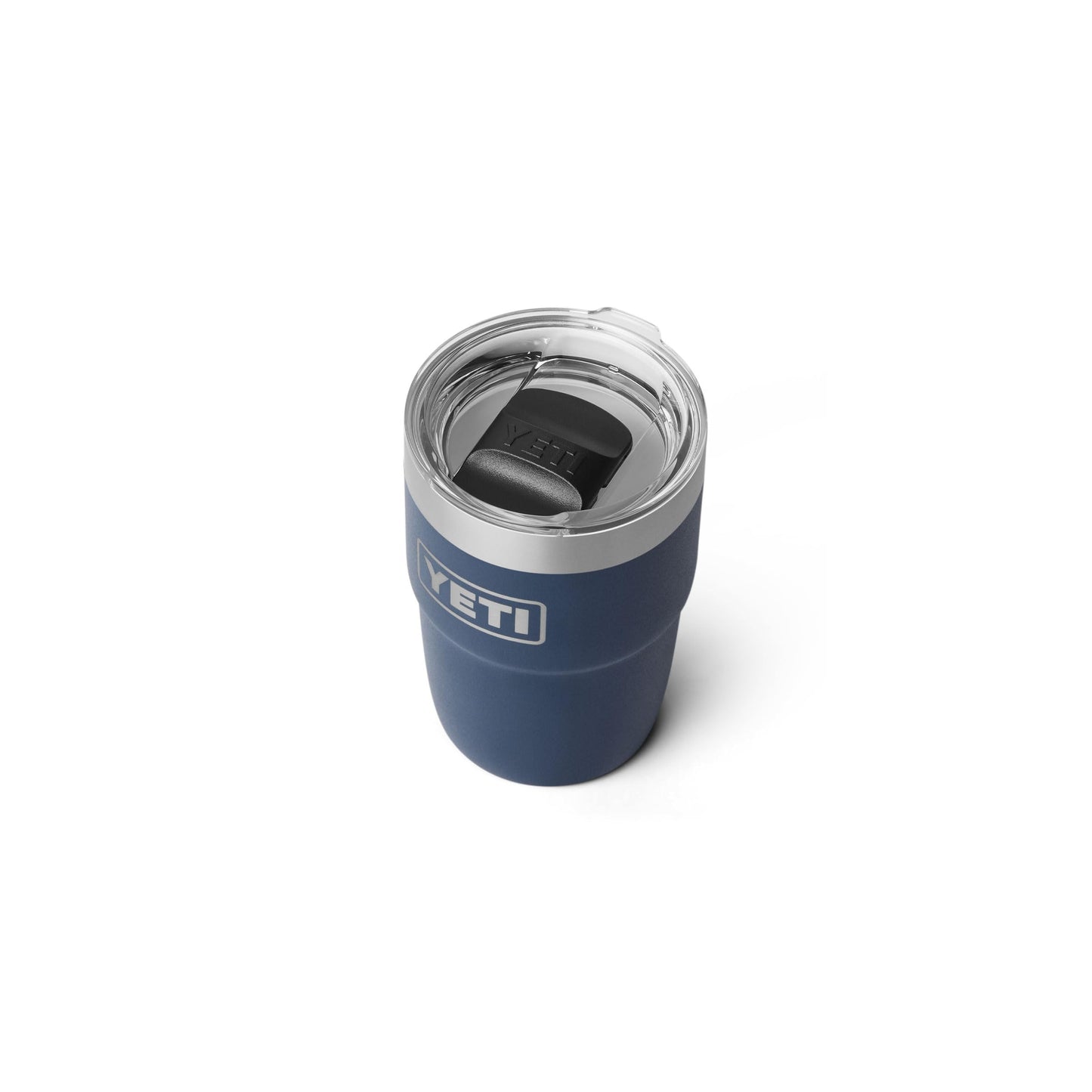 YETI Rambler 8 oz Insulated Coffee Mug with Lid - Stackable Double-Wall Vacuum Insulated Coffee Cup - DuraSip Ceramic Lining - Barista-Friendly Design - Stainless Steel - Dishwasher Safe, Navy