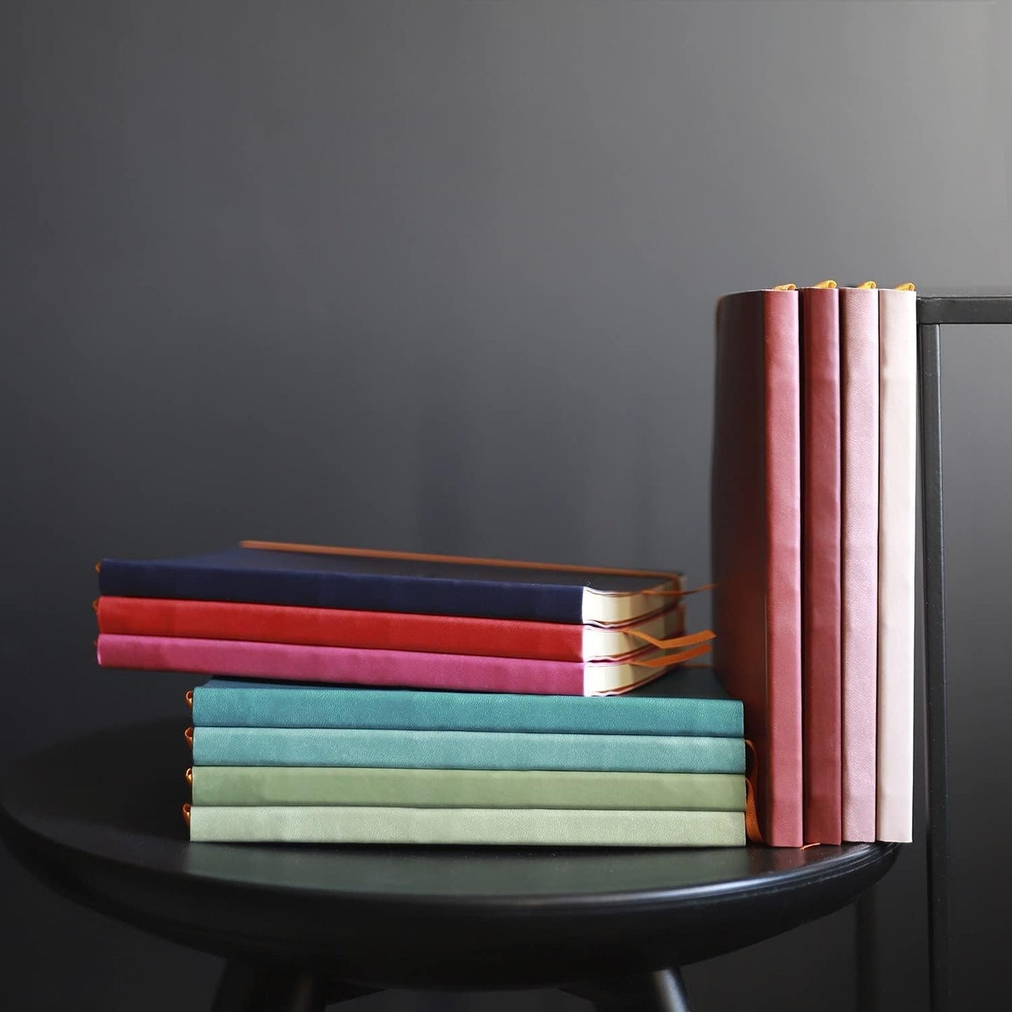 Rhodia - Rhodiarama Leatherette Softcover Notebook - A5 5.8 x 8.3 in (14.8x21 cm) - 160 Pages, Dot Grid Ruling, 90gsm Brushed Vellum Ivory Paper - Sage - 117440C