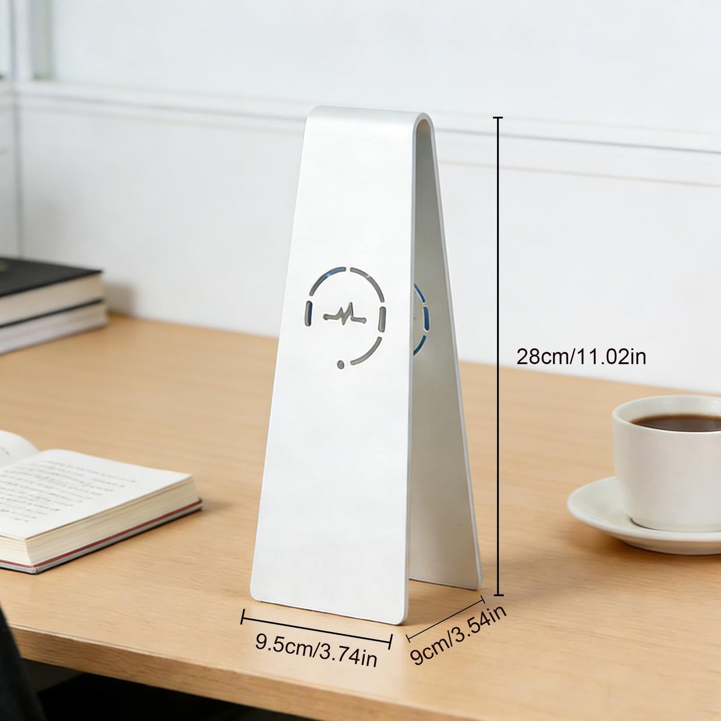 Aluminum Headphone Stand, Universal Headset Holder for Desk, Gaming Headphone Hanger with Anti-Slip Base, Compatible with Over-Ear & On-Ear Headphones
