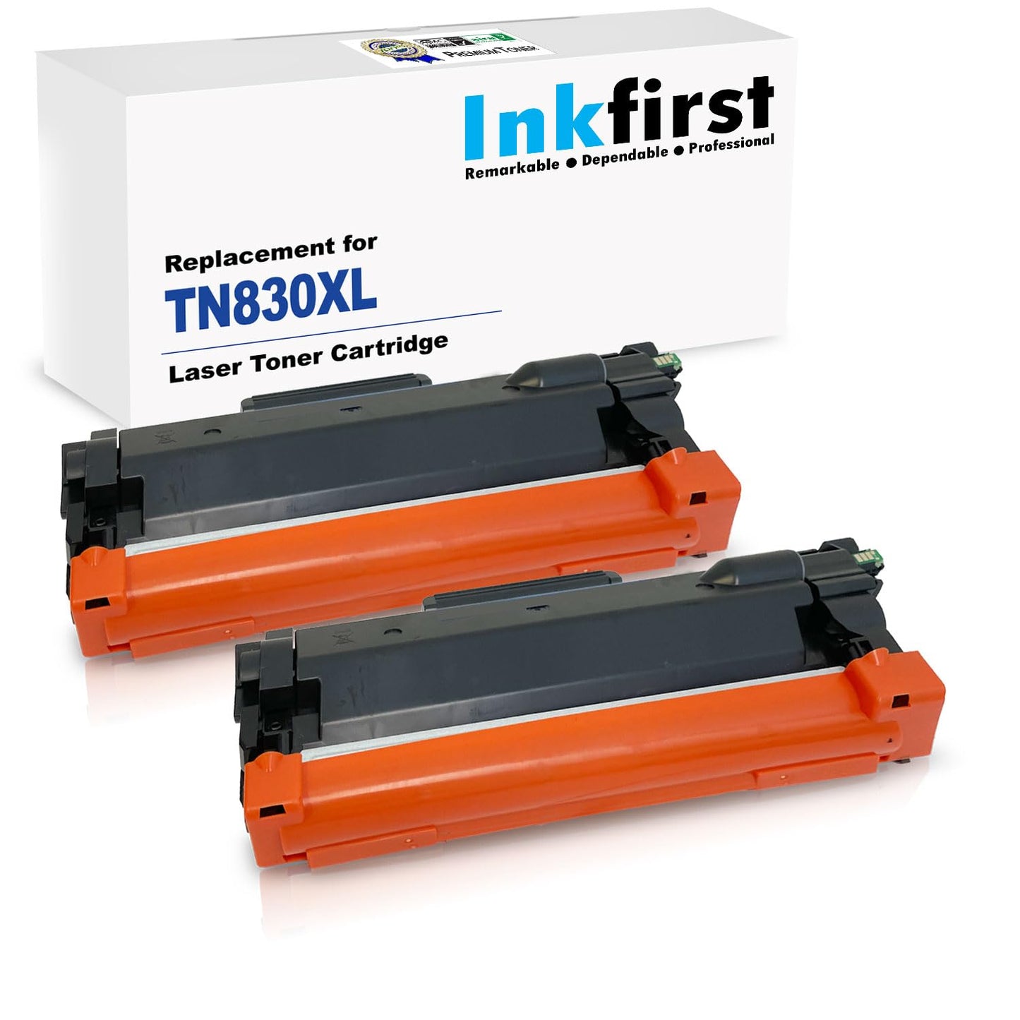 2 Inkfirst Compatible Toner Cartridges TN830XL 830XL Replacement for Brother TN830XL HL-L2405W HL-L2460DW HL-L2460DWXL HL-L2465DW HL-L2480DW HL-L2865DW DCP-L2640DW MFC-L2807DW MFC-L2820DW