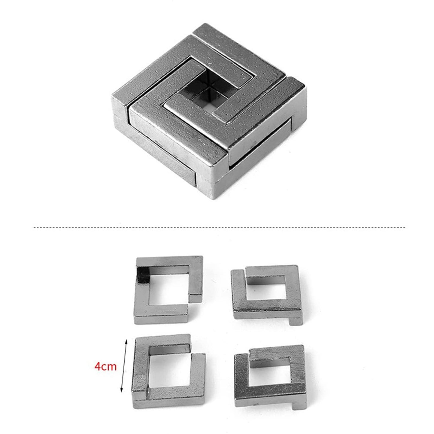 FantasyDay 15 Pcs Brain Teaser Puzzle,Metal Puzzle, Unlock Interlock IQ Test Game, Magic Trick Toy Gift for Kids and Adults