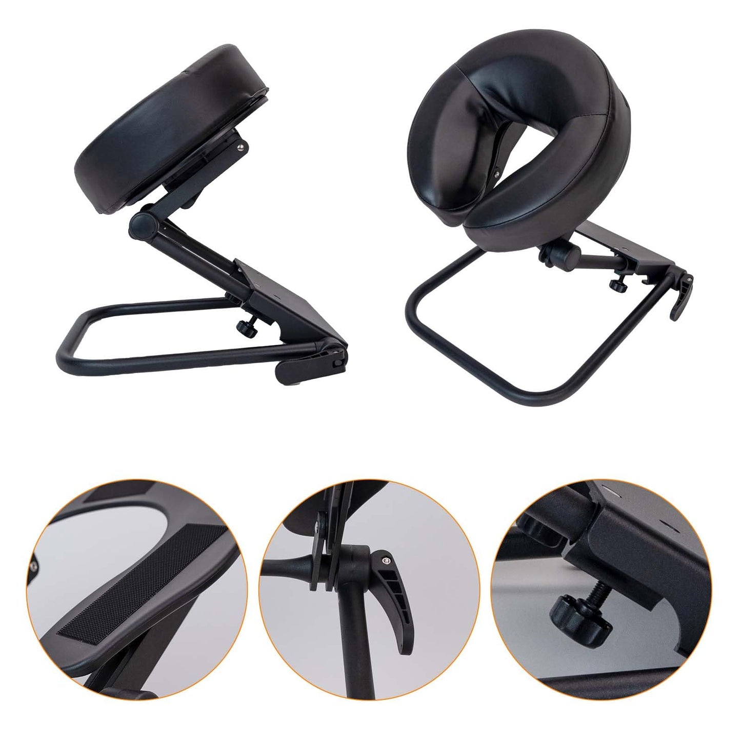 GEN'C BÉAUTY Portable Massage Face Cradle Adjustable Headrest with Cushion Under Mattress face Cradle for Professional and Home Use
