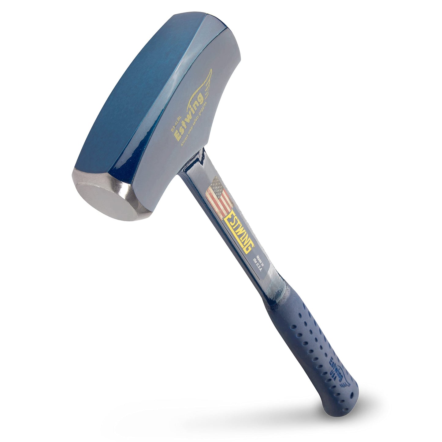 4 lb Mash Hammer-16 Long Hdl-Single pc Forged STL w/Nylon-Vinyl Soft Grip