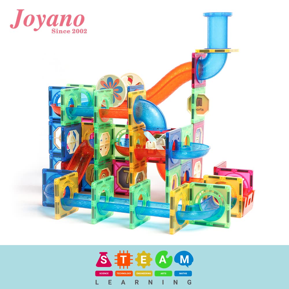 Joyano 171 Pcs Marble Run Premium Big Block Set, Construction Building Blocks Toys, STEAM Educational Building Block Track Toy