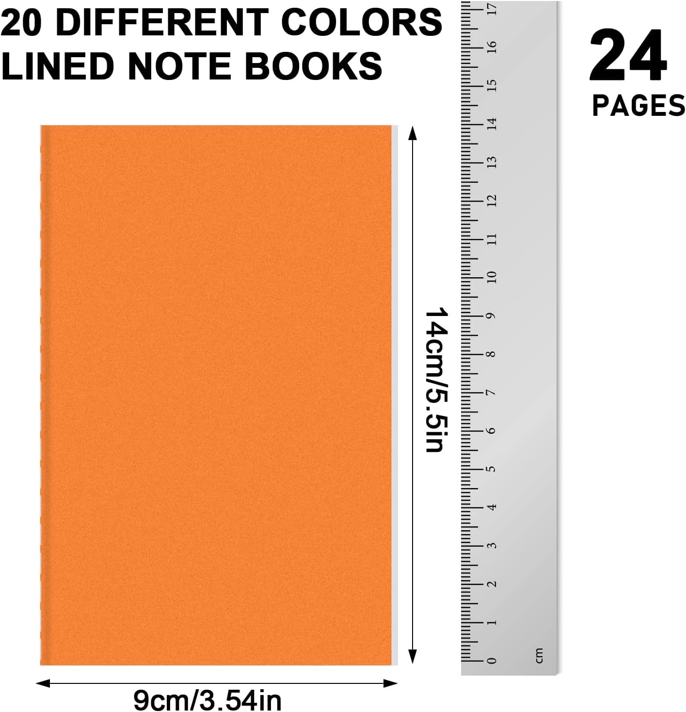 100 Pack Colorful Mini Notebook Bulk, Small Pocket Notebooks, 3.5" X 5.5" Lined Notepads Travel Journal Sketchbooks for Kids, Student, Office, 24 Sheets/48 Pages (10 colors)