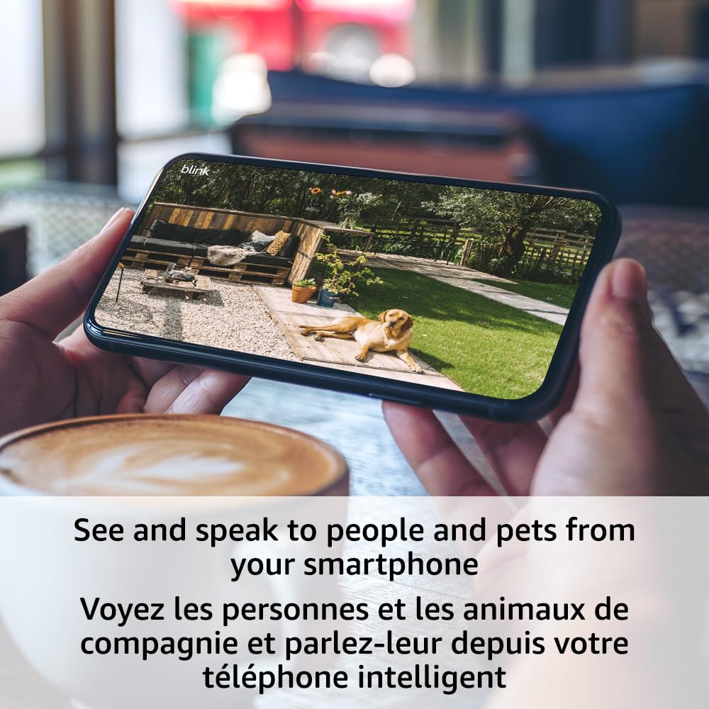 Blink Outdoor 4, Wireless smart security camera, two-year battery, 1080p HD day and infrared night live view, two-way talk – 1 camera system