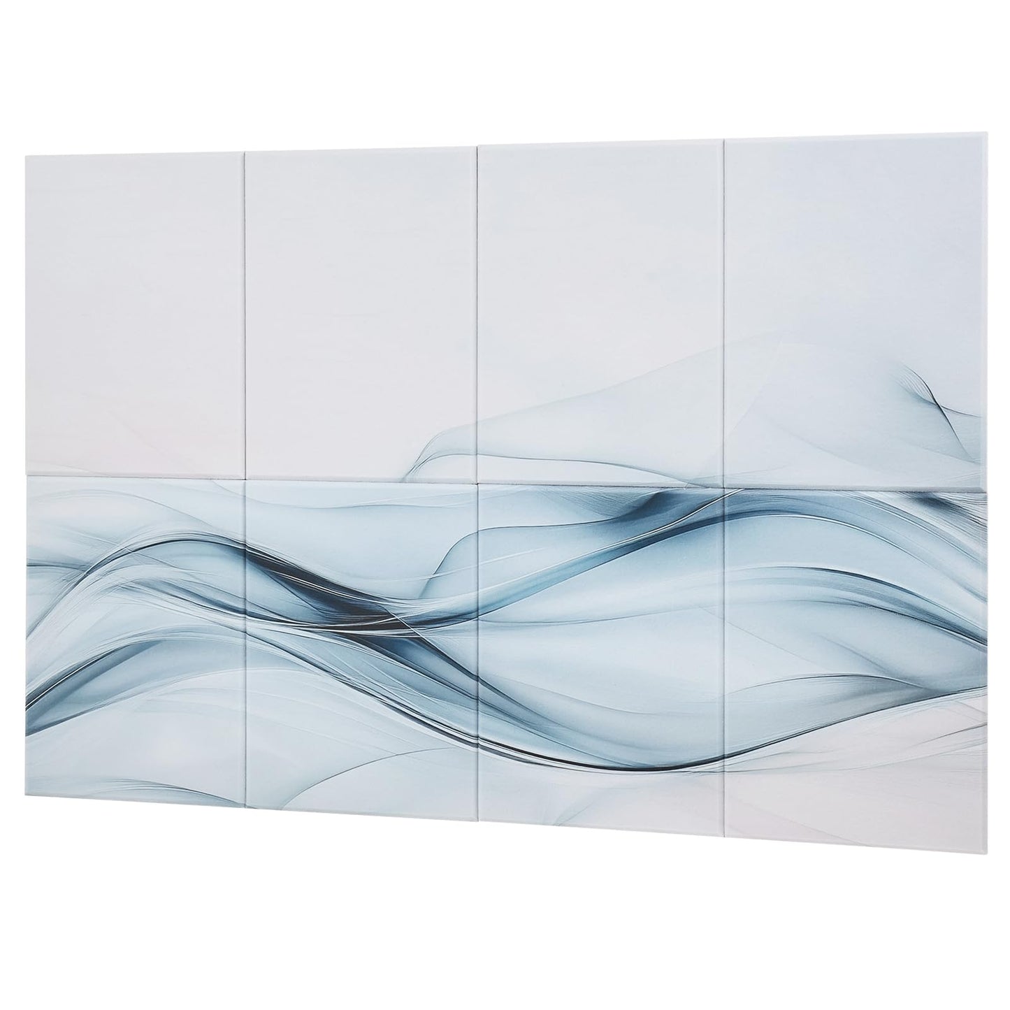 VEVOR 8 Pack Art Acoustic Panels, 47.24 x 23.62 x 0.4 inch Soundproof Wall Tiles, Self Adhesive Decorative Sound Dampening Absorbing Boards for Home, Office, Studio, Gaming Room,Theater,Simplicity