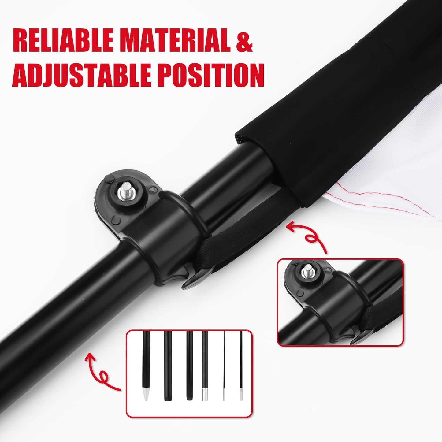 2pcs Open House Banner Sign, Open House Flag Real Estate Sign Post with Adjustable Ground Stakes for Real Estate Agents