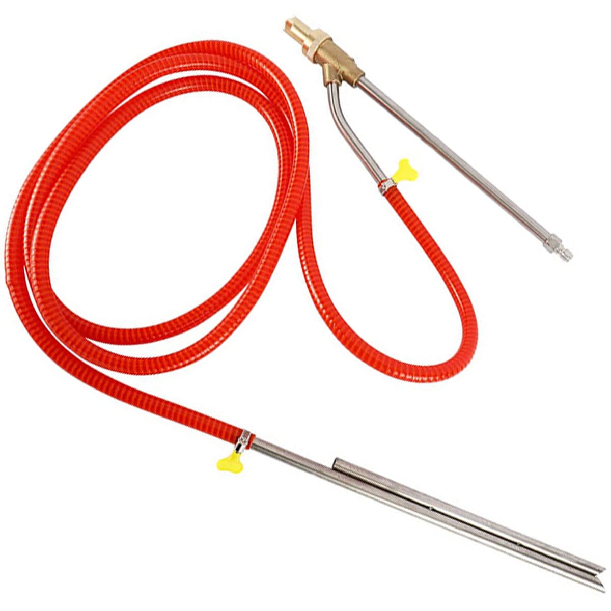 Pressure Washer Sandblasting Kit, Wet Abrasive Sandblaster Attachment, High Pressure 5000 PSL Sand Blaster 1/4 Inch Quick Disconnect Sandblaster Kit, with Replacement Nozzle Tips, Protect Glasses