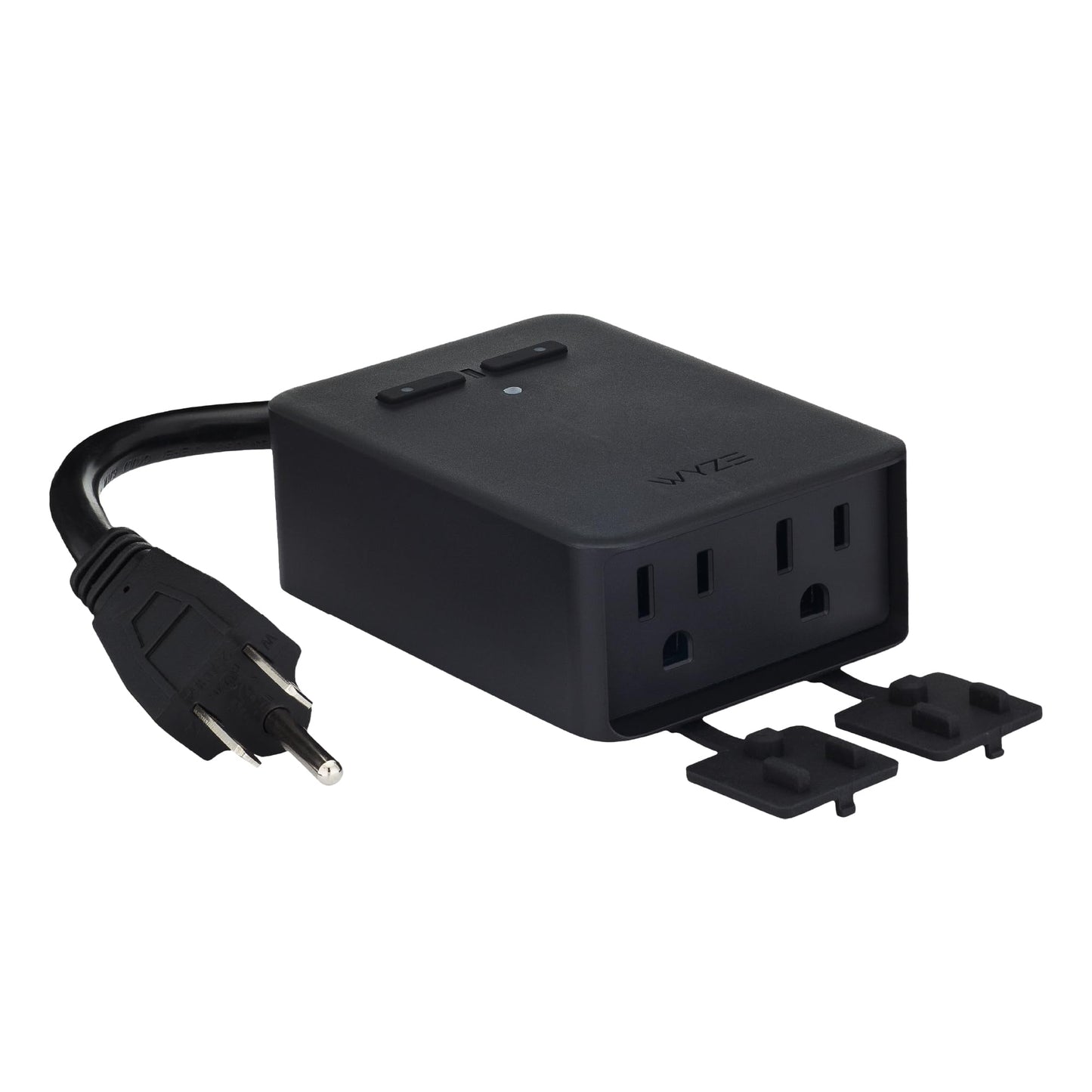 Wyze Plug Outdoor, Dual Outlets Energy Monitoring, IP64, 2.4GHz WiFi Smart Plug, Works with Alexa, Google Assistant, IFTTT, No Hub Required, Black