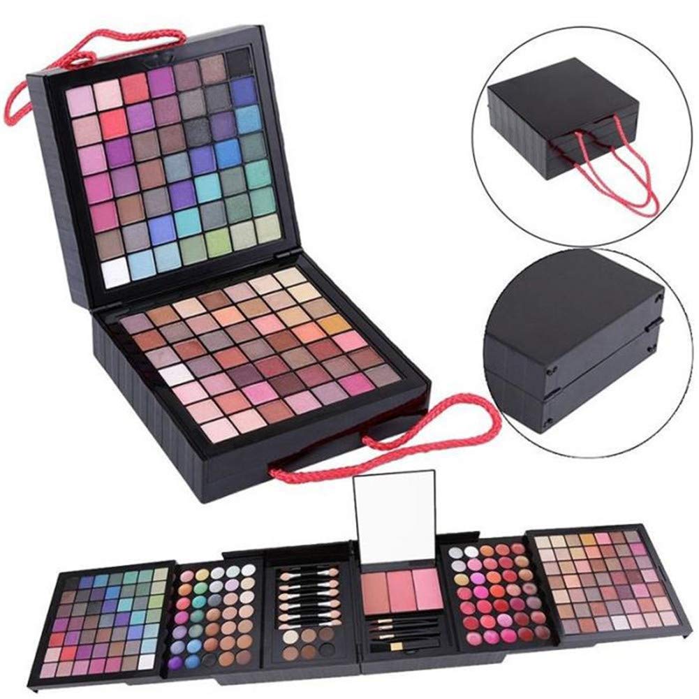 Professional Makeup Set Full 177 Color Eyeshadow Palette Blush Lip Gloss Concealer Kit -Beauty Makeup Set,All-in-One Makeup Kit with Mirror, Applicators (177 Makeup Kit)