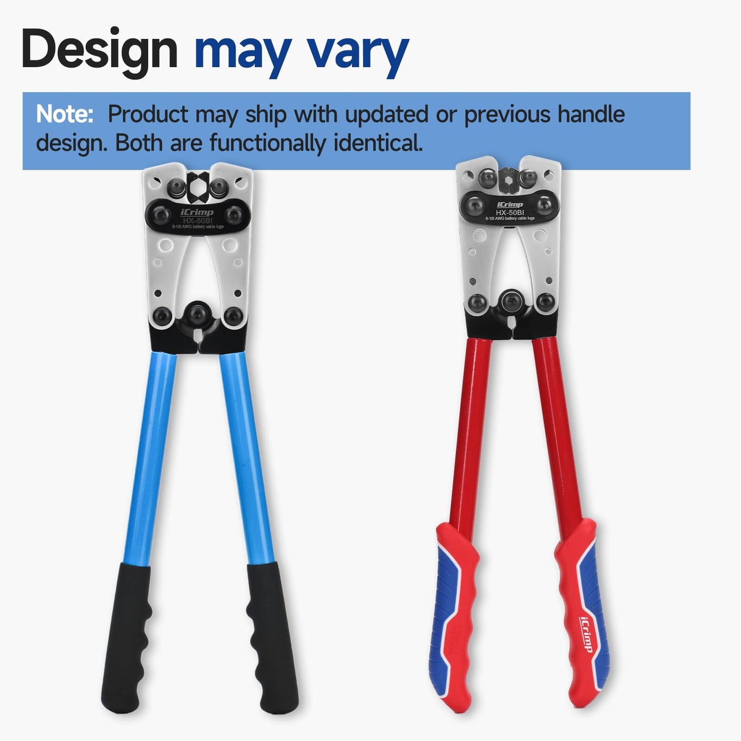 iCrimp Cable Lug Crimping Tool for Heavy Duty Wire Lugs,Battery Terminal,Copper Lugs AWG 8-1/0