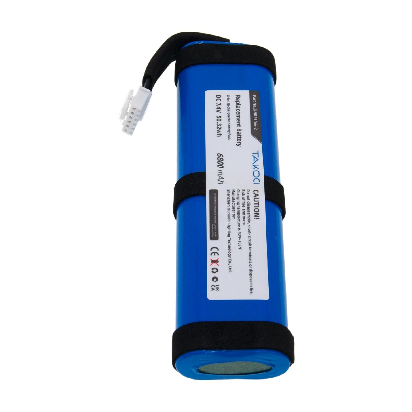 Xtreme 2 Replacement 6800mAh Battery for XTREME2BLKAM, XTREME2BLUAM,fits Part No 2INR19/66-2, SUN-INTE-103, 7.4V