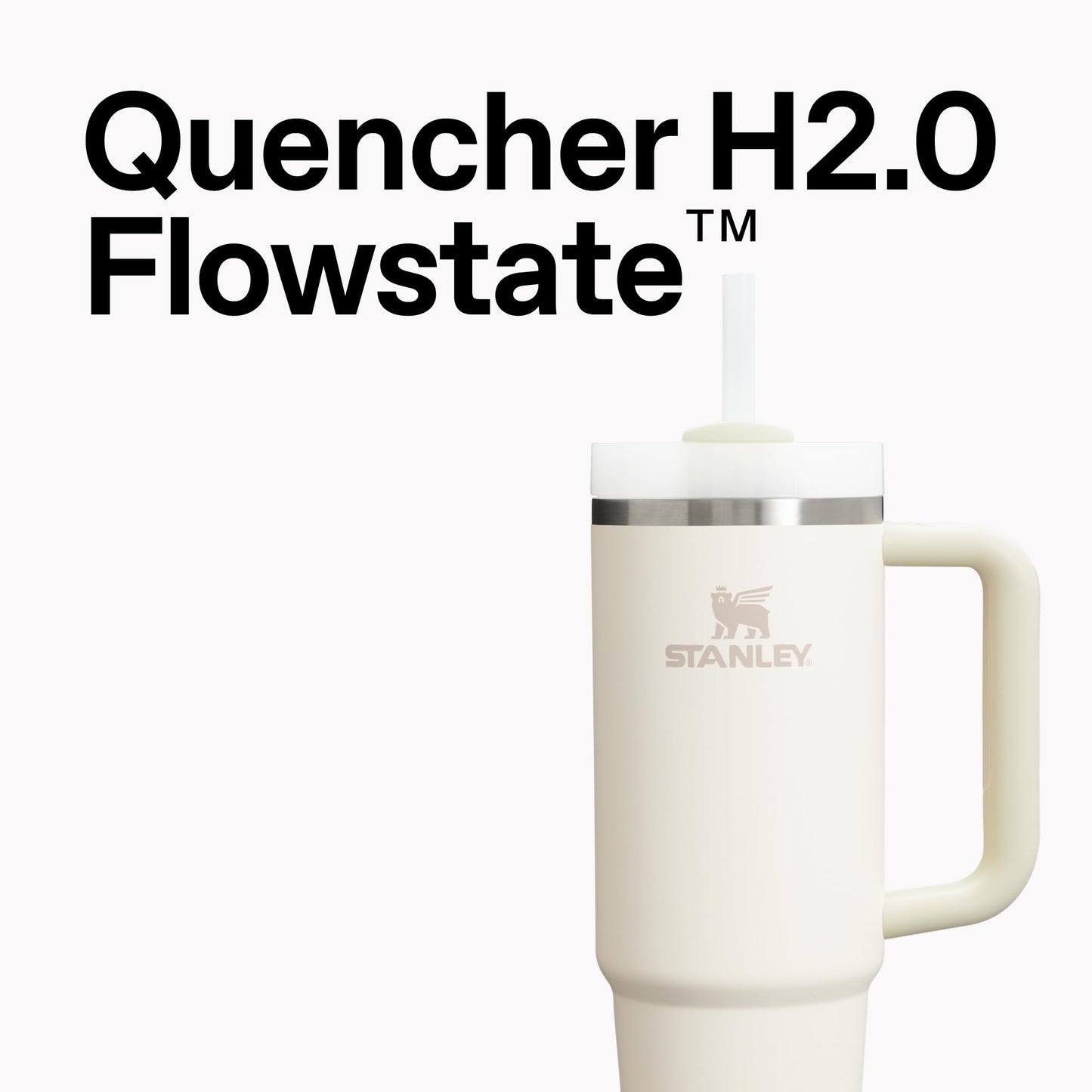 STANLEY Quencher H2.0 Tumbler with Handle and Straw 40 oz | Flowstate 3-Position Lid | Cup Holder Compatible for Travel | Insulated Stainless Steel Cup | BPA-Free | Dew Drop