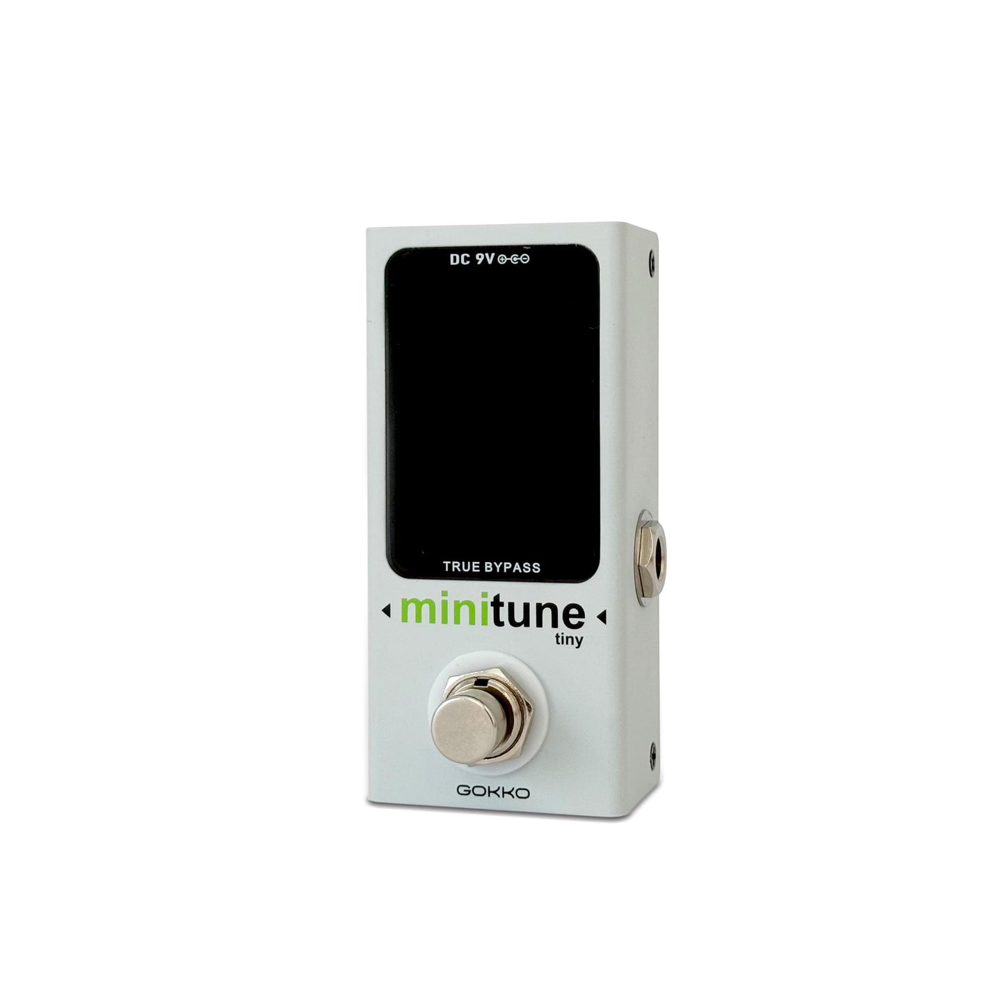 GOKKO GK-70 MiniTune – Compact Chromatic Tuner Pedal for Guitar & Bass, LED Display, True Bypass, Fast & Accurate Mini Pedalboard Tuner