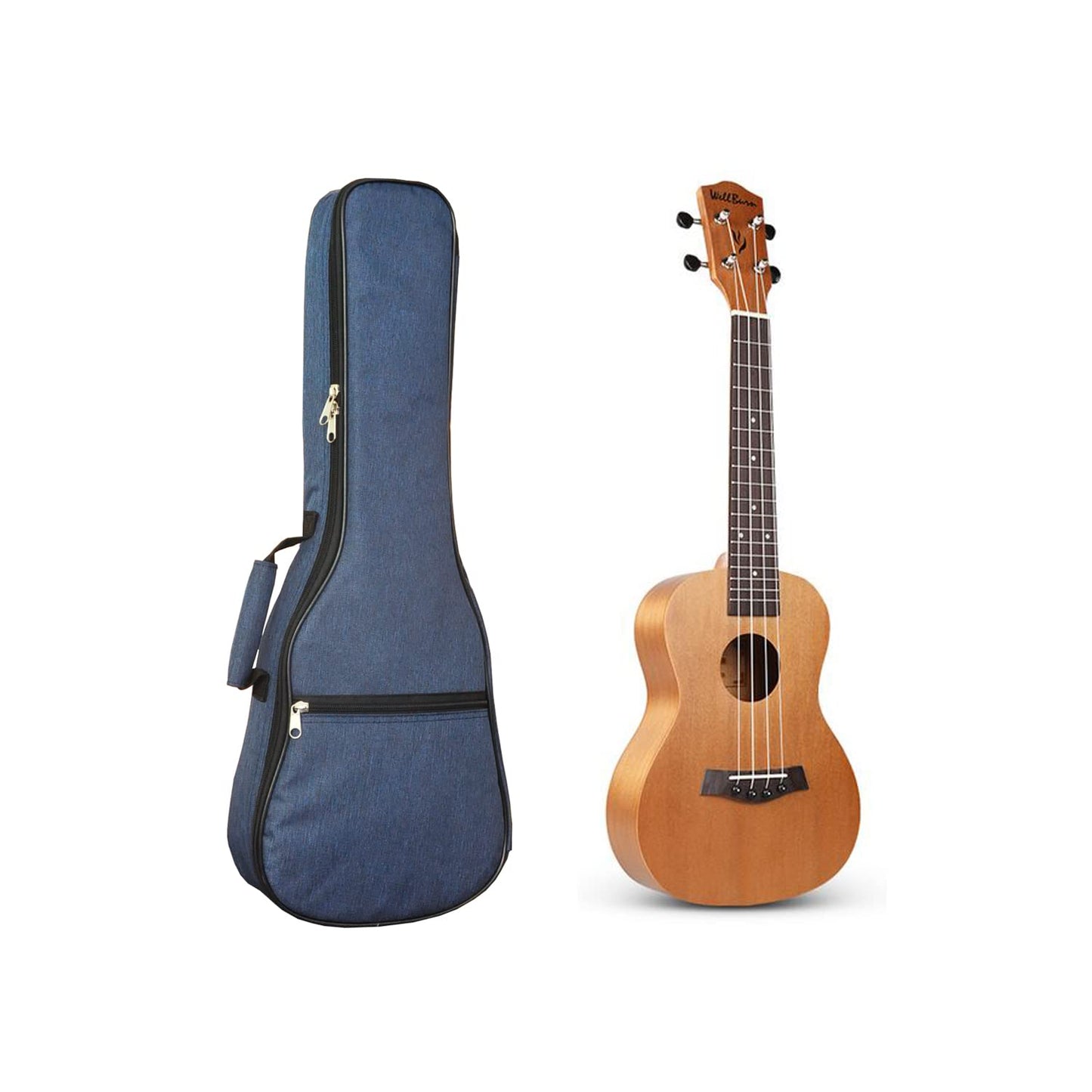 Farcaya Ukulele Case Bag Tenor 26 inch Soft Adjustable Dual Shoulder straps Backpack Case with 0.39 inch Thick Sponge Padding Protective Waterproof Nylon (26, Blue)