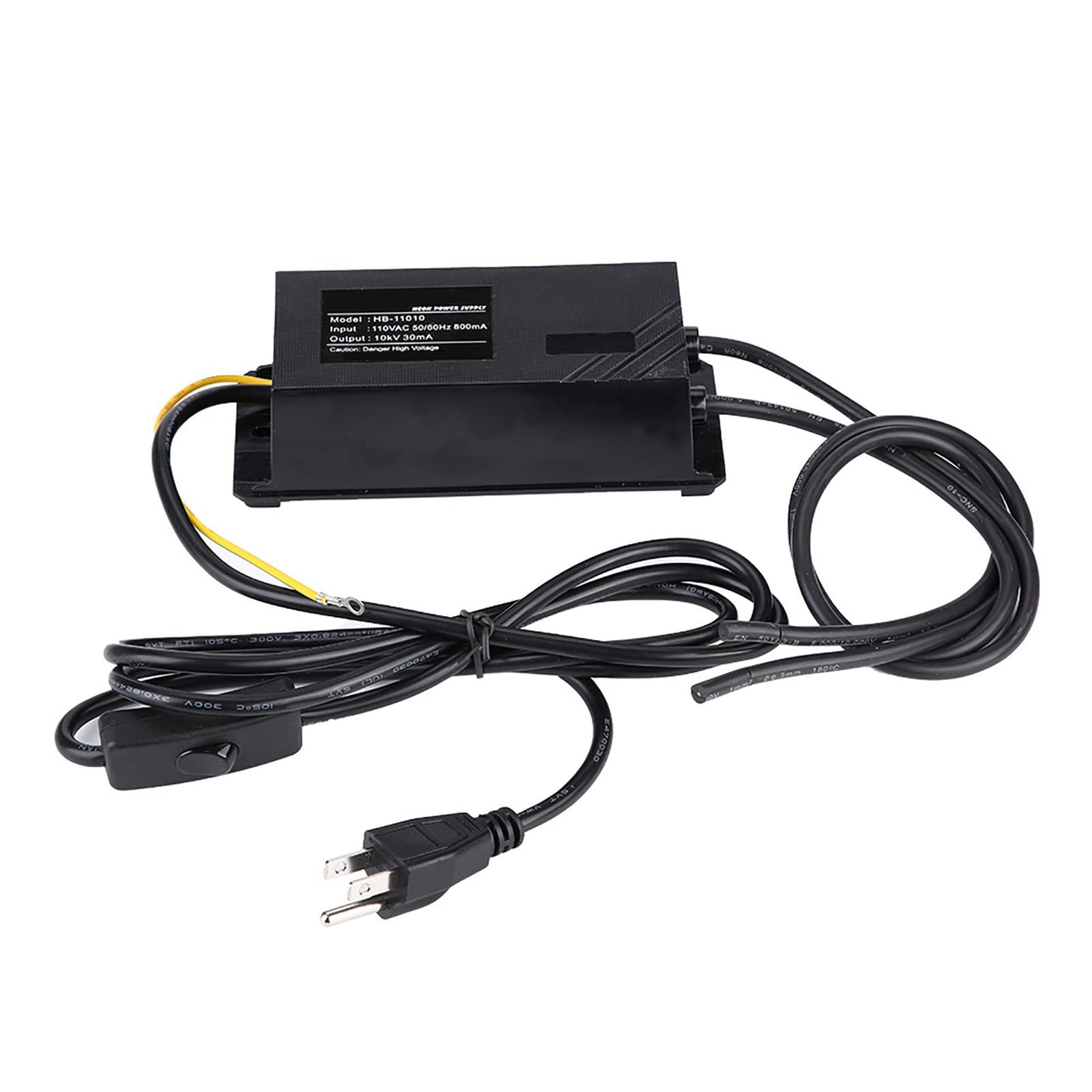 Neon Sign Power Transformer 10KV 30mA 110V Electronic Rectifier Kit for Indoor Outdoor Neon Light Installation with Waterproof Housing