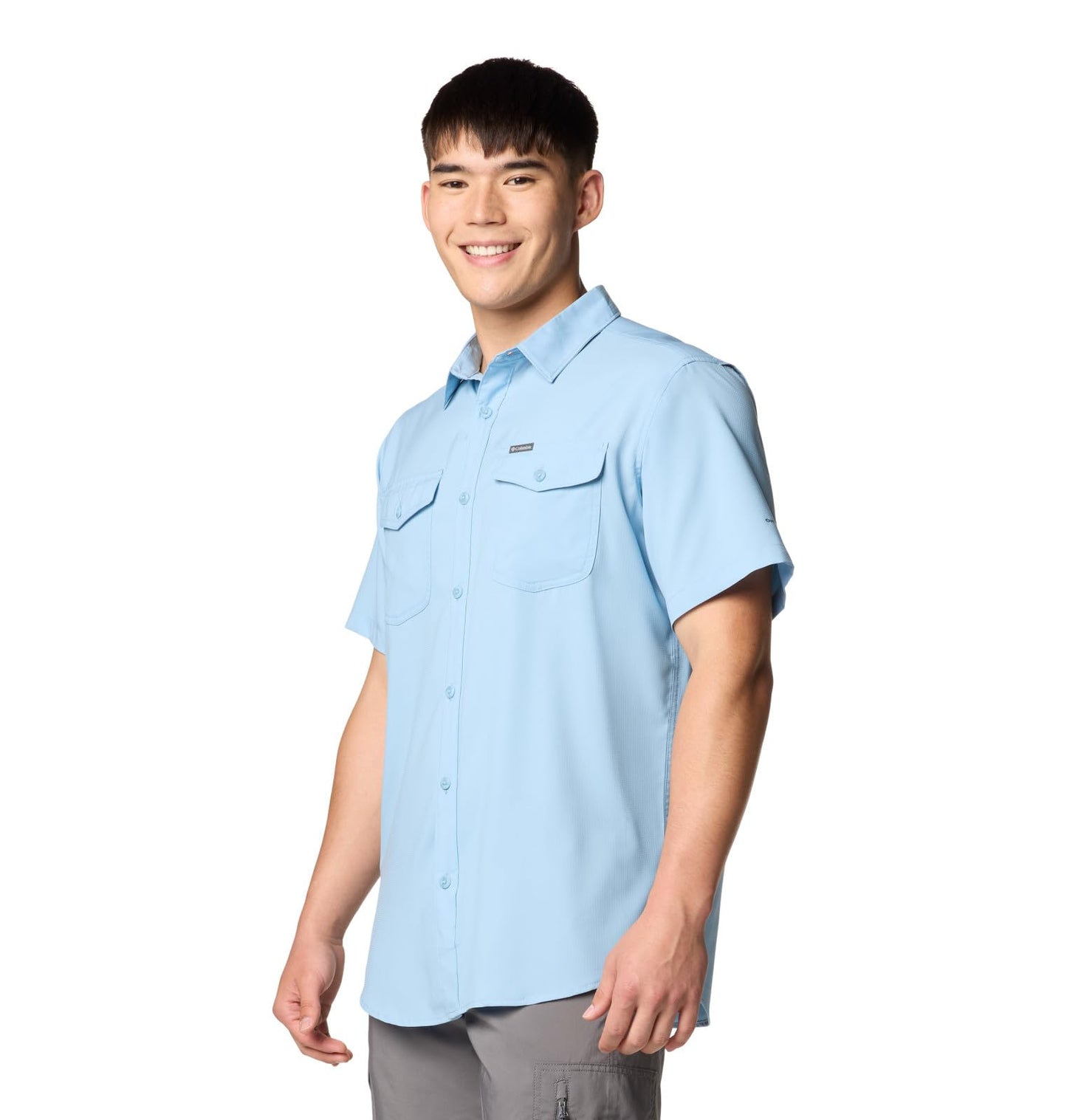 Columbia Men's Utilizer II Solid Short Sleeve Shirt, Ripple Blue, X-Large