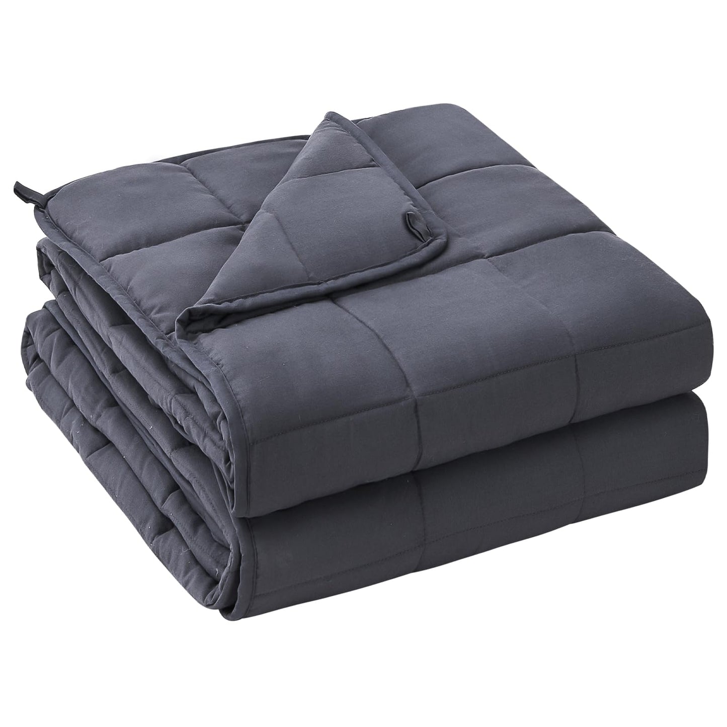 yescool Weighted Blanket for Adults (20lbs,60” x 80”, Grey) Cooling Heavy Blanket Perfect for 190-210 lbs, Queen Size Breathable Blanket with Premium Glass Bead,Machine Washable