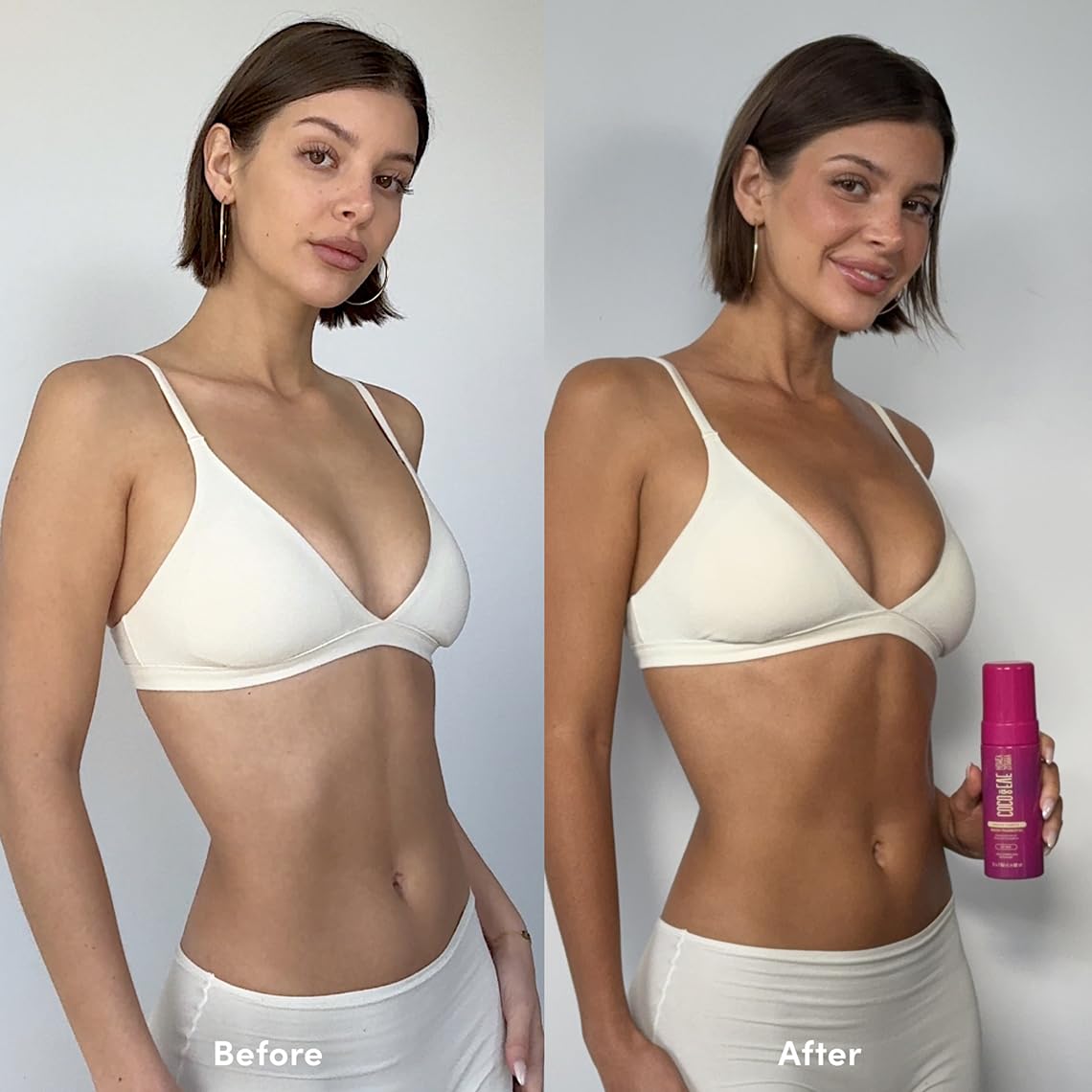 Coco & Eve Express Tanning Antioxidant Mousse - Best 1 Hour Streak-Free Sunless Deep Tan | Fast, Instant, Natural Dark Glow. Moisturizing Tanner with DHA, Hyaluronic Acid, Coconut Extract (5.07 fl oz)