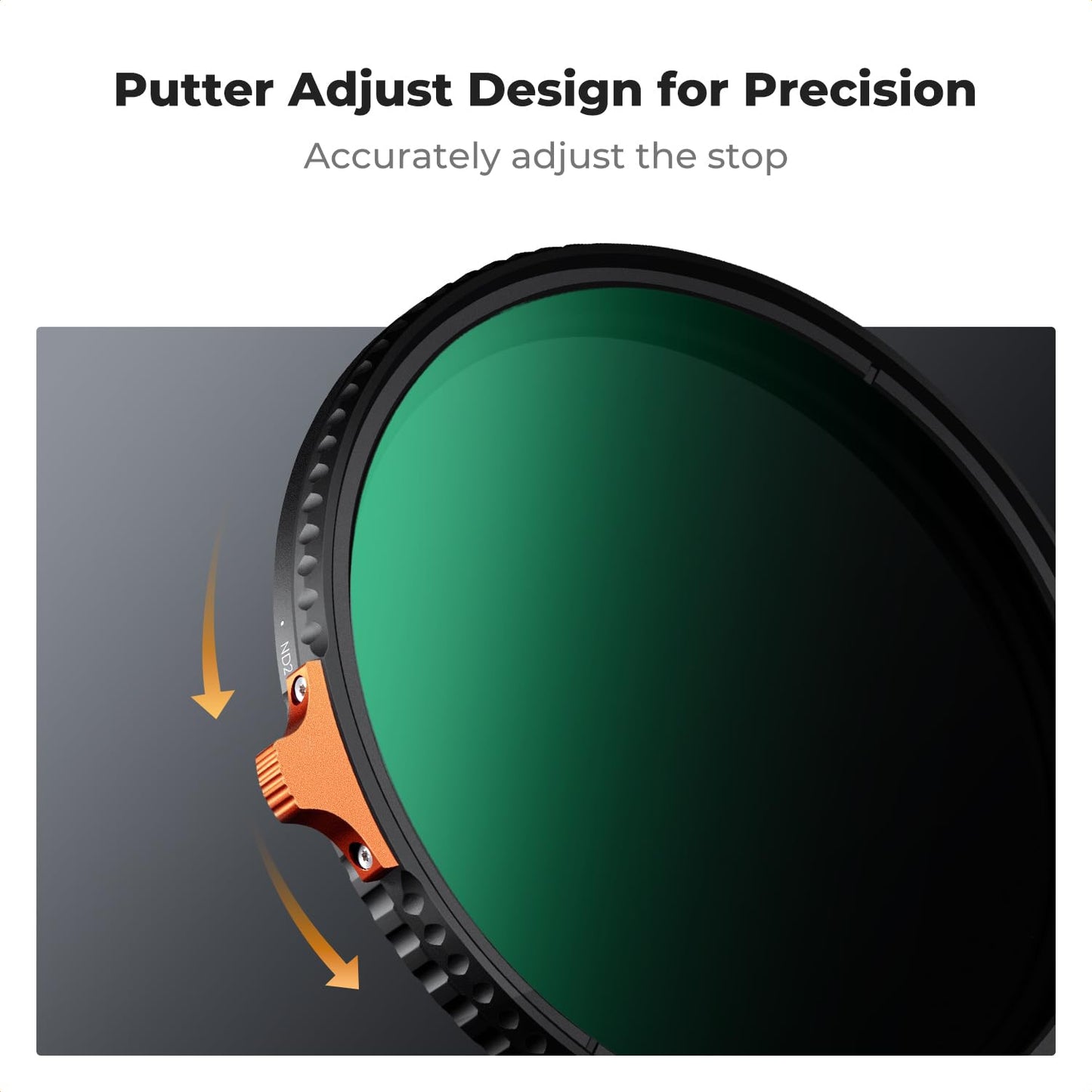 K&F CONCEPT 82mm Variable ND Filters ND2-ND400 (1-9 Stops) HD Adjustable Neutral Density 28 Multi-Layer Coatings AGC Glass Grey ND400 for Camera Lens (Nano-X Series)