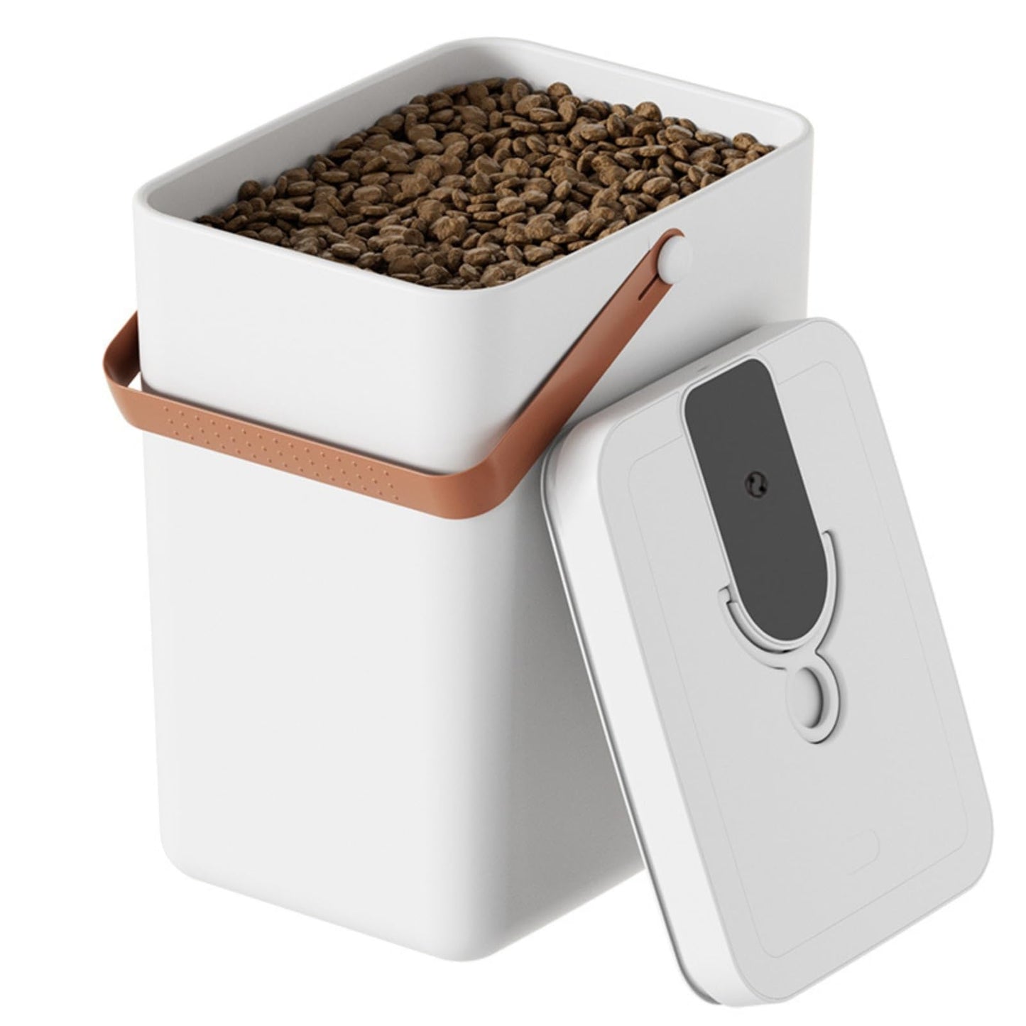 EPWIOR Smart Vacuum Sealed Pet Food Storage Container, Moisture-Proof,Dog Food Storage，Dog Food Storage Container,Food Storage For Dogs,Cat Food Container(White)