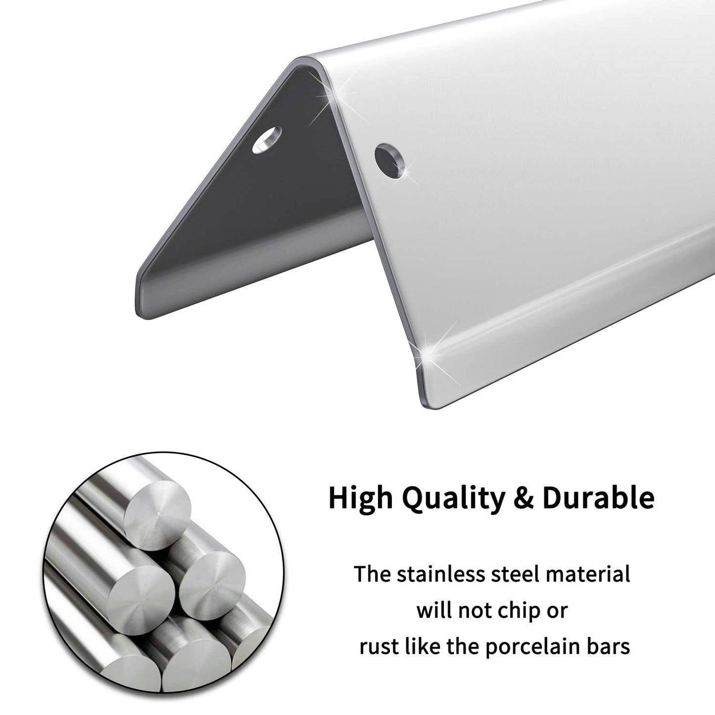 SHINESTAR 17-Inch Sturdy Flavorizer Bars Replacement for Weber Genesis II E-310 E-315 S-335, Genesis II/LX 300 Series (2017 and Newer) Grill Parts, Stainless Steel, 5-Pack
