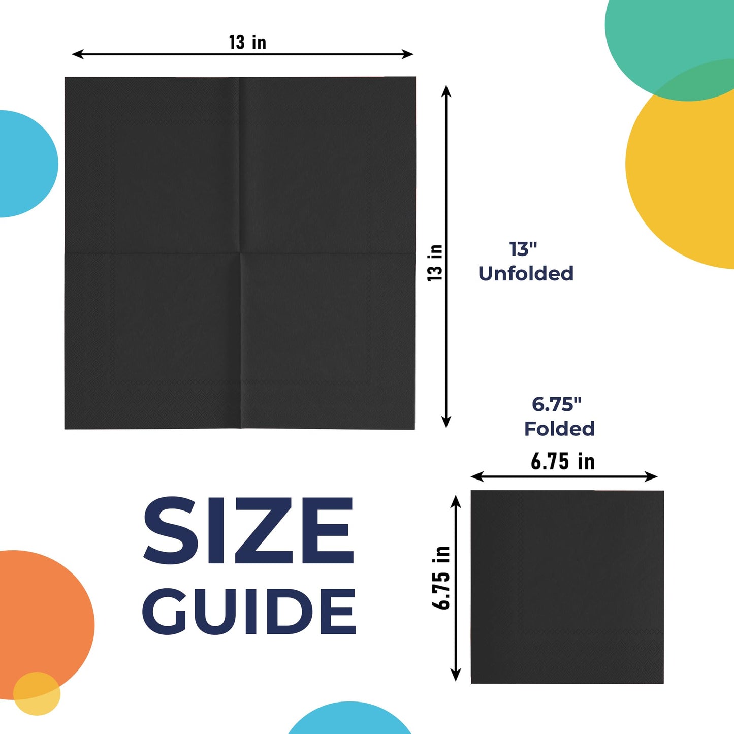 300 Pack Black Napkins Disposable, 2 Ply Party Napkins, Black Disposable Napkins, Fun Napkins Everyday – Great As Luncheon Or Dinner Napkins Paper Exquisite
