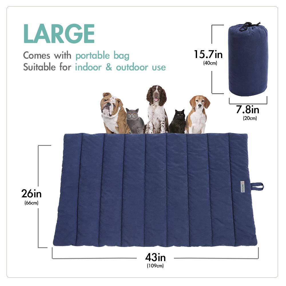 CHEERHUNTING Outdoor Dog Bed, Waterproof, Washable, Large Size, Durable, Water Resistant, Portable and Camping Travel Pet Mat