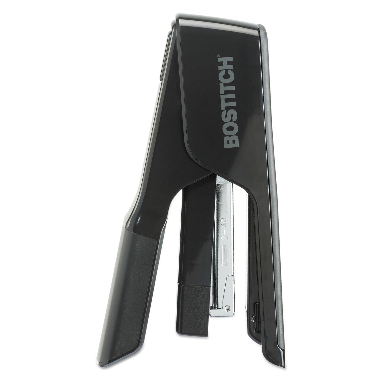 Bostitch B9040 EZ Squeeze 40 Sheet Flat Clinch Desktop Stapler, Reduced Effort, Black