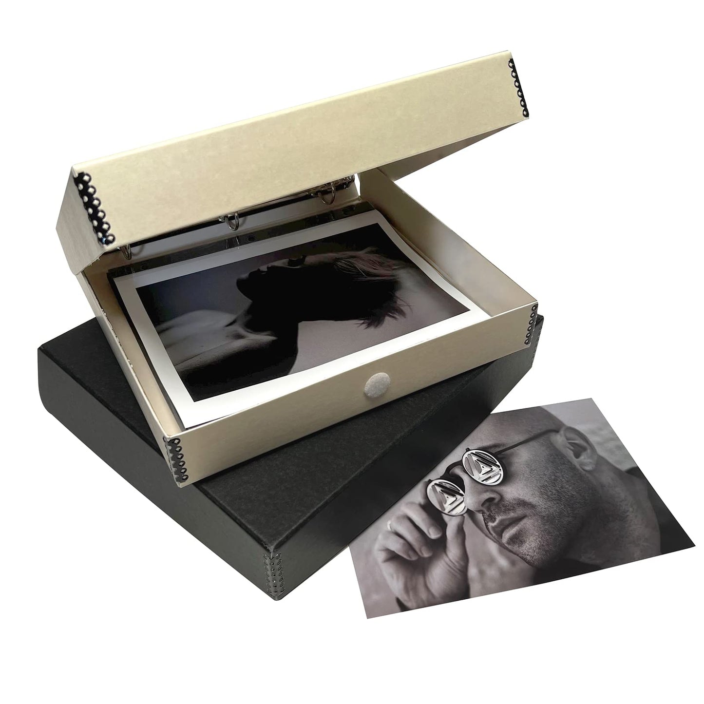 Lineco, Archival Tan 3-Ring Binder Preservation Album Box 12.25 x 11.25 x 2 Inch. Unique Design to Store, Preserve, Organize Photos, Art, Photography, Crafts Acid-Free