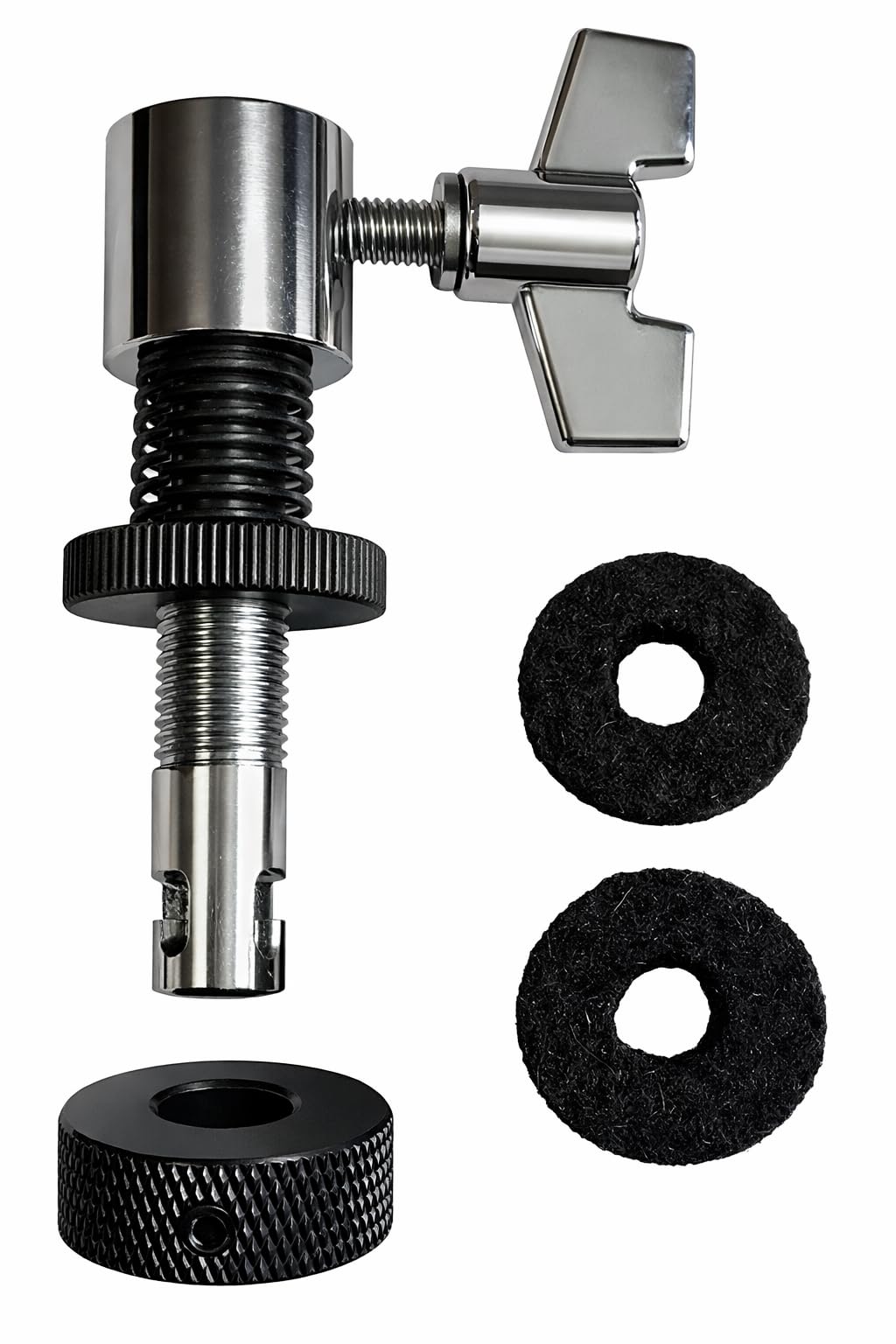 ROSS RP Quick-Release Hi-Hat Clutch – Fast-Change Push & Twist Design, Heavy-Duty Metal Drum Hardware for Hi-Hat Cymbals
