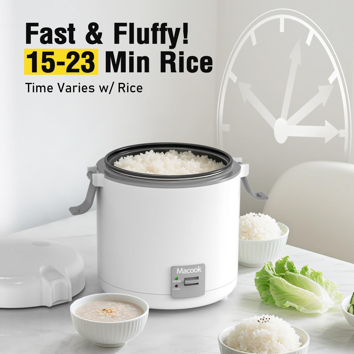 Rice Cooker Small 1-1.5 Cups Uncooked(3 Cups Cooked), Compact Cooker with Bento Box, Removable Nonstick Pot, One Touch&Keep Warm Function, Portable Rice Cooker for Soup Grain Oatmeal Veggie (0.3L-Gray-with Bento Box)