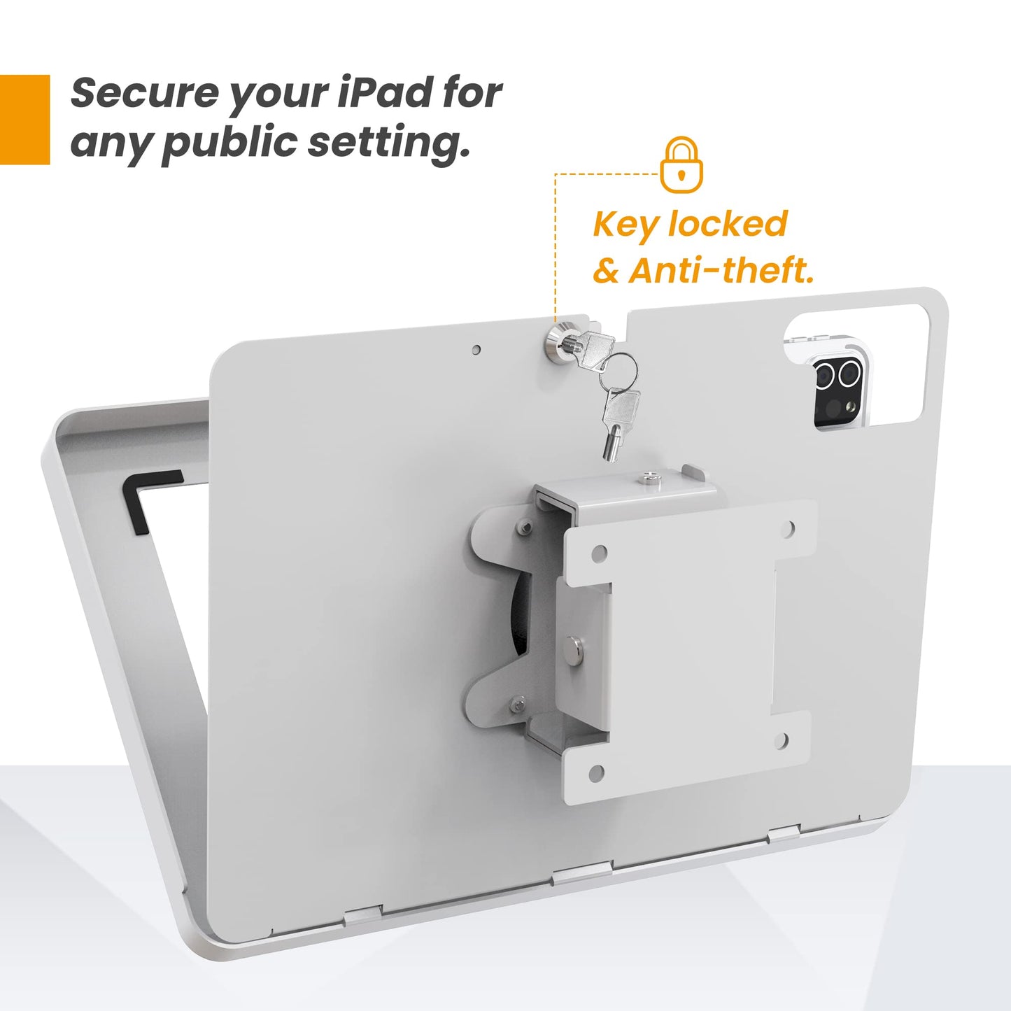 Beelta Tablet Wall Mount Compatible with 10.9" iPad 10th, Pro 11" 1 2 3 4, Air 4 5, Air 11", iPad 11"(A16) - BSW101WA