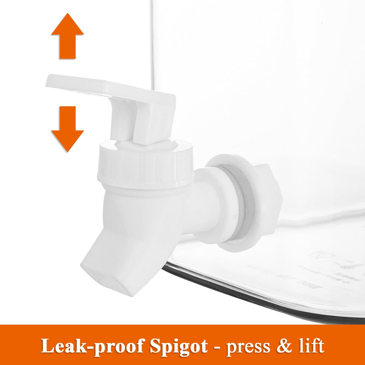 Elsjoy 2 Pack Plastic Drink Dispenser with Spigot, 0.9 Gallon (3.5 L) Beverage Dispenser Cold Drink Container for Iced Tea, Lemonade, Fridge, Bar, Party, Lock Lid