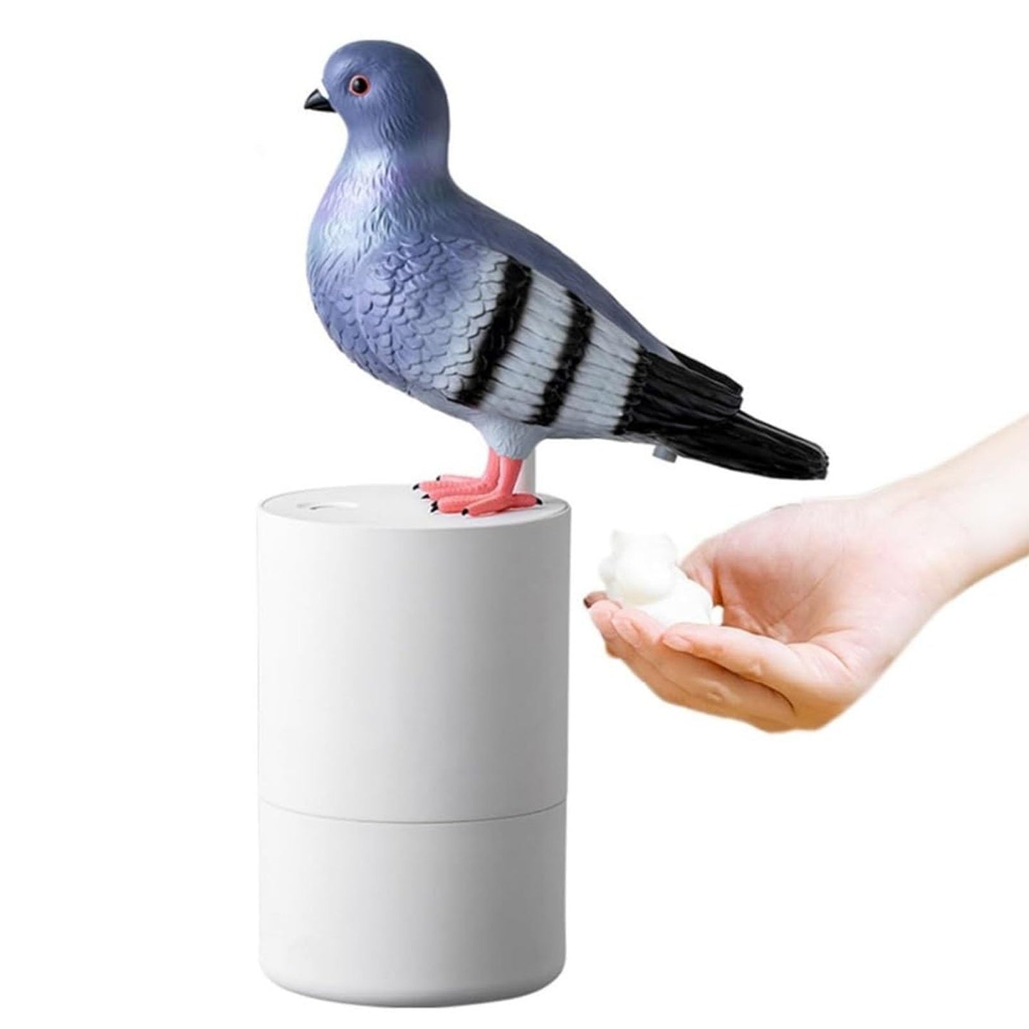 Automatic Foam Soap Dispenser, Pigeon Touchless Foaming Hand Soap Dispenser Automatic Induction Refillable Bird Shaped for Kitchen Bathroom Restaurant Office