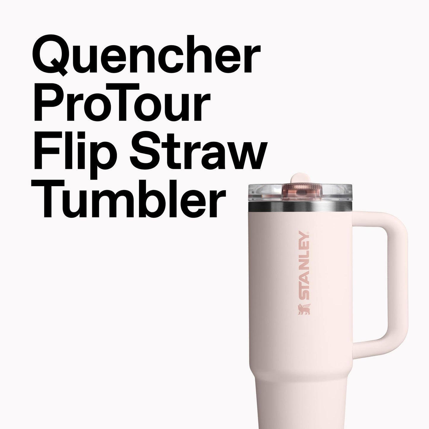 Stanley Quencher ProTour Flip Straw Tumbler with Leakproof Lid 30 oz | Built-in Straw and Handle | Cup Holder Compatible for Travel | Insulated Stainless Steel Cup | BPA-Free | Cream
