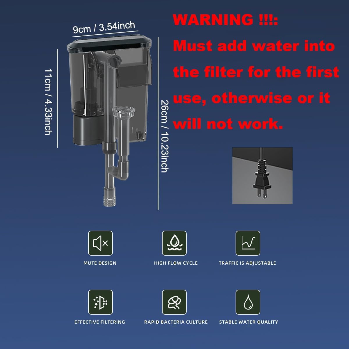 Craftsboys 1.5 Gallon Fish Tank Starter Kits, Nano Glass Aquarium with Filter, Led Light for Aquascape DIY Small Betta Fish Tank