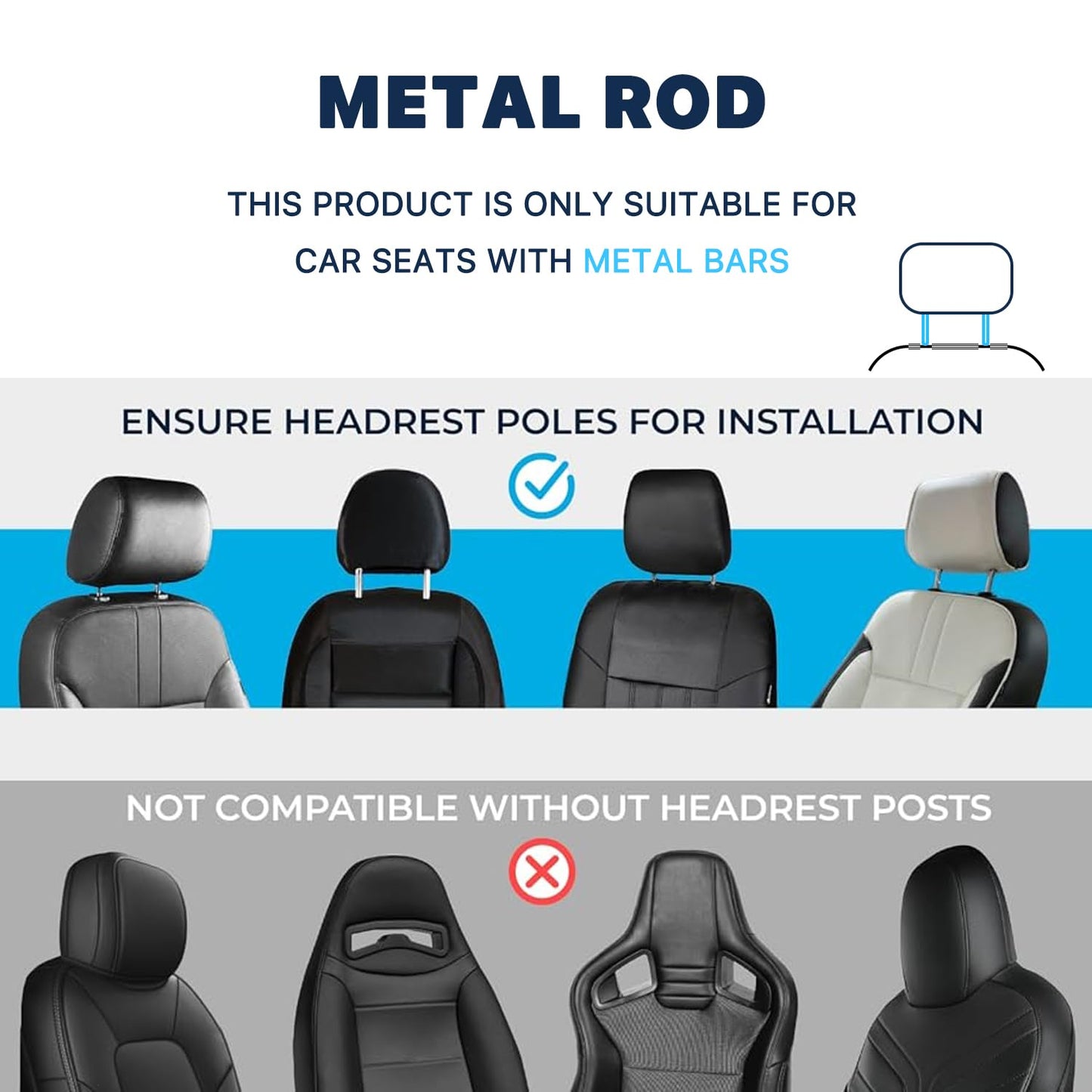 Car Back Seat Tray Table, Auto Stable Foldable Backseat Food Trays Desk for Rear Passenger Road Trip Eating Work, Multifunctional Adjustable Travel Tray with Phone Drink Holder for Laptop iPad