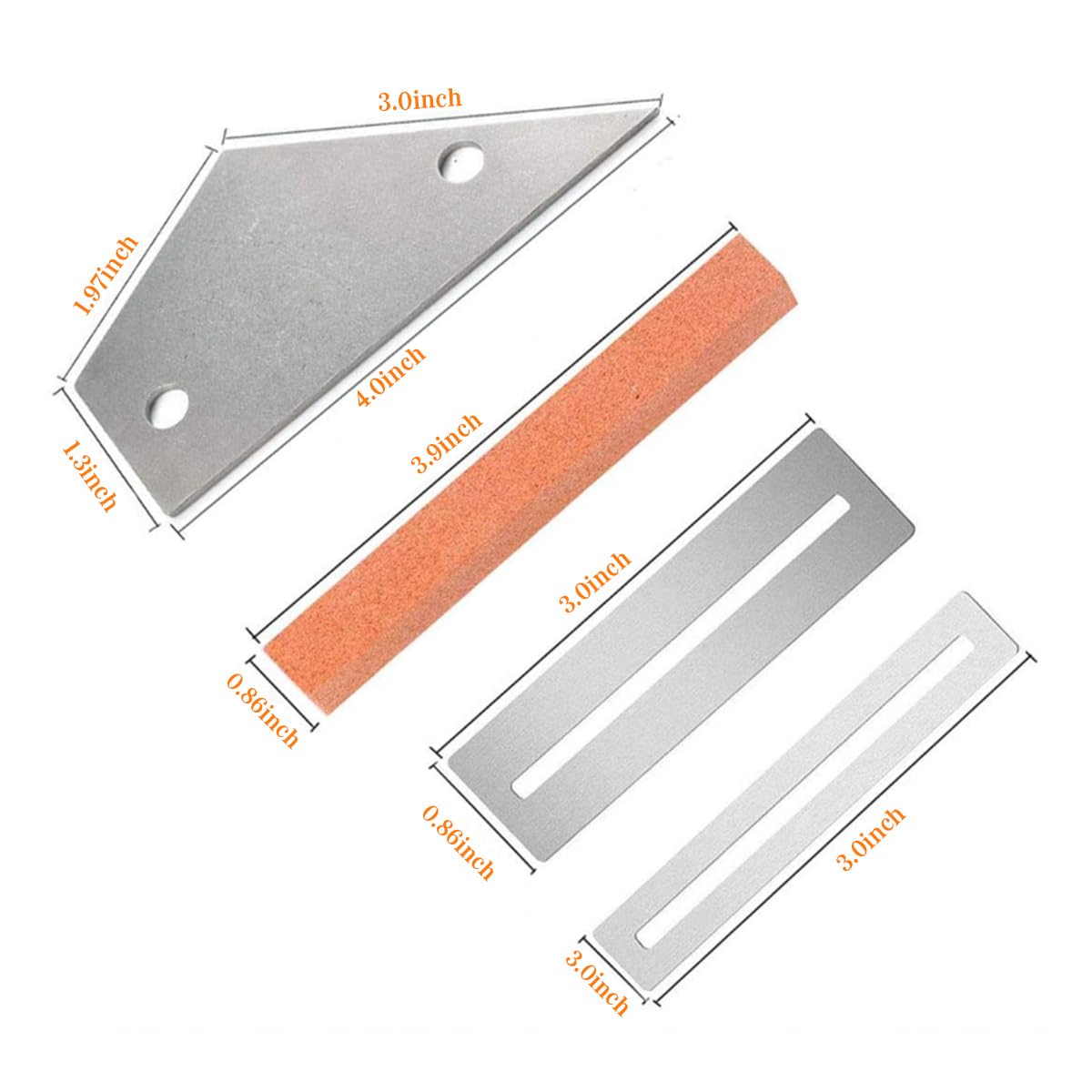 Guitar Neck Notched Straight Edge Luthiers Tool with Guitar Fret File, Fret Rocker, Fingerboard Guards Protectors and Grinding Stones for Gibson 24.75" and Fender 25.5" Electric Guitars
