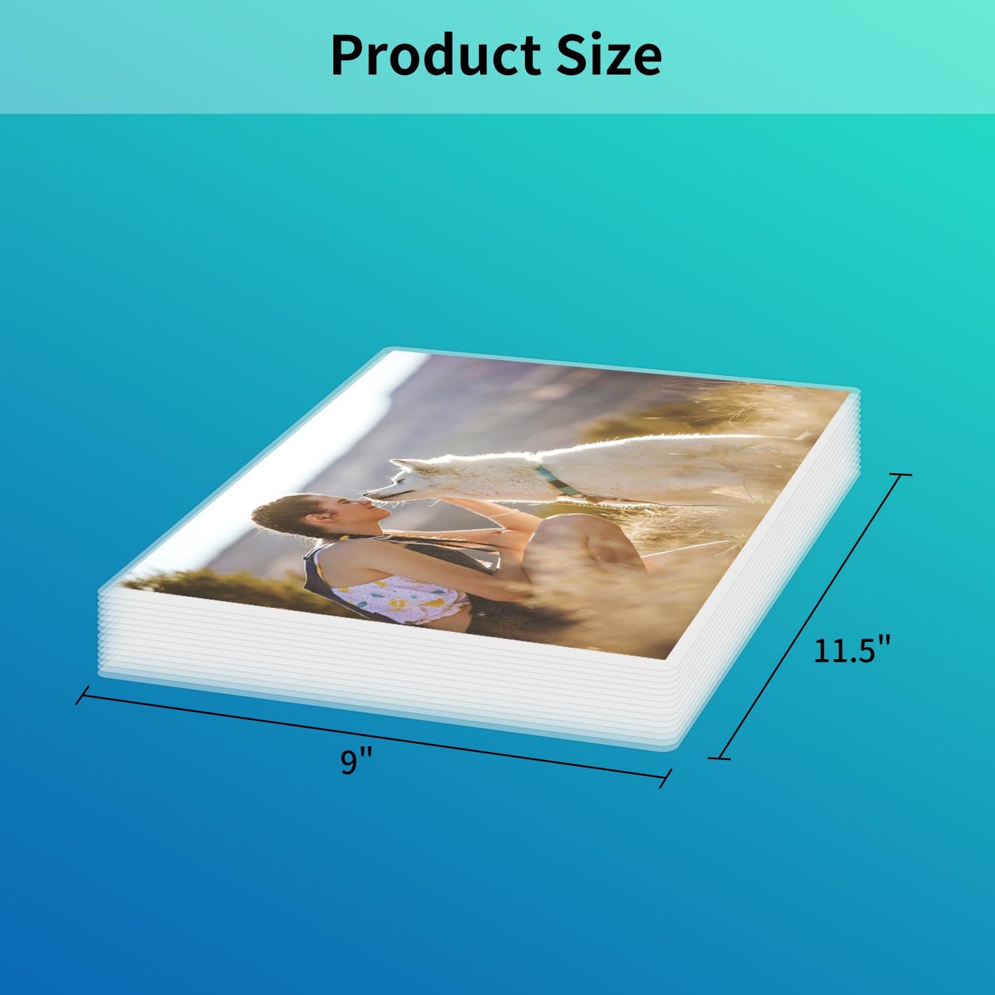 500 Pack 3 mil LabelMore Laminating Sheets, Laminator Sheets for Laminator - 9 X 11.5-inches