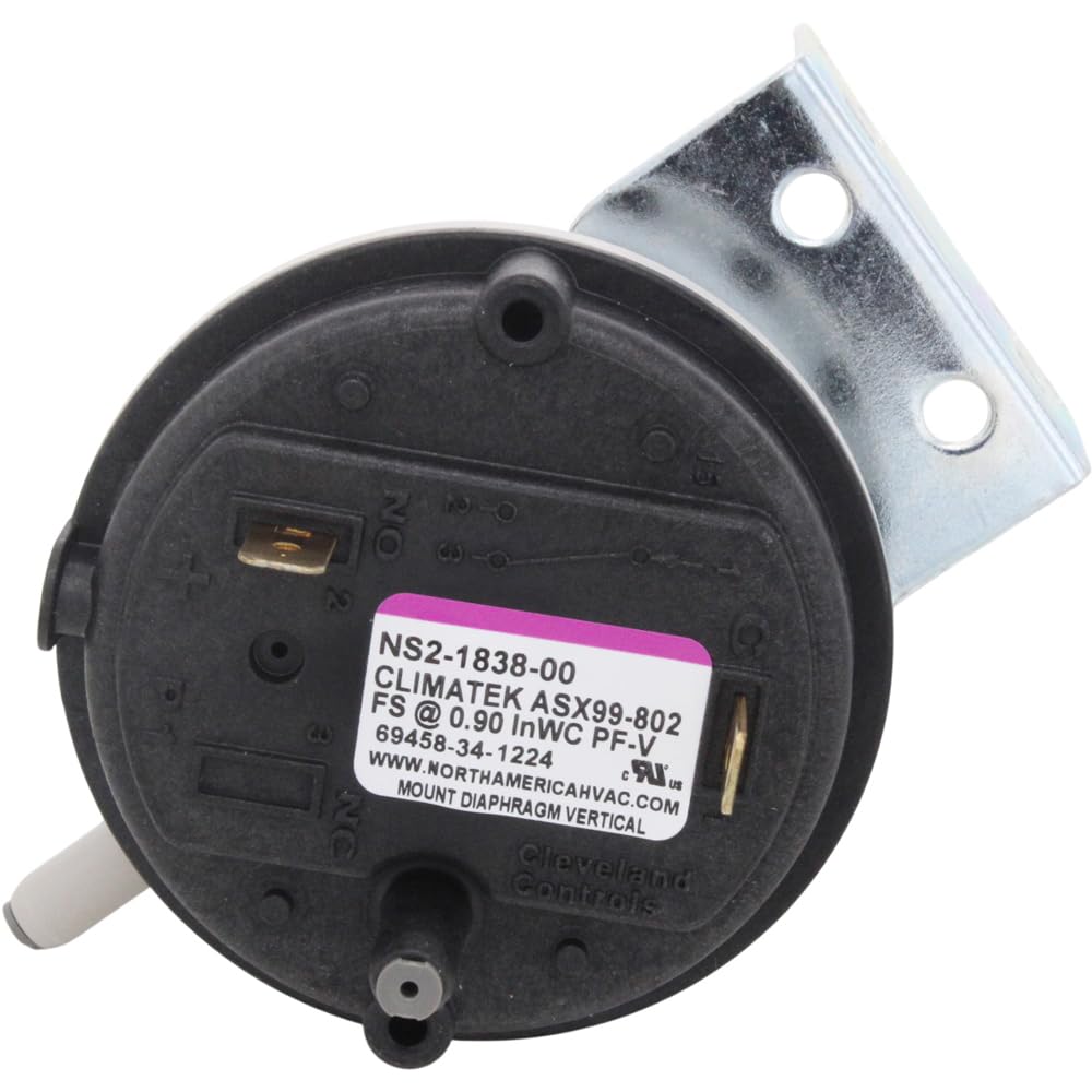 ClimaTek Furnace Air Pressure Switch Replaces Lennox Armstrong Ducane Part # 93W94 10U94 103614-09