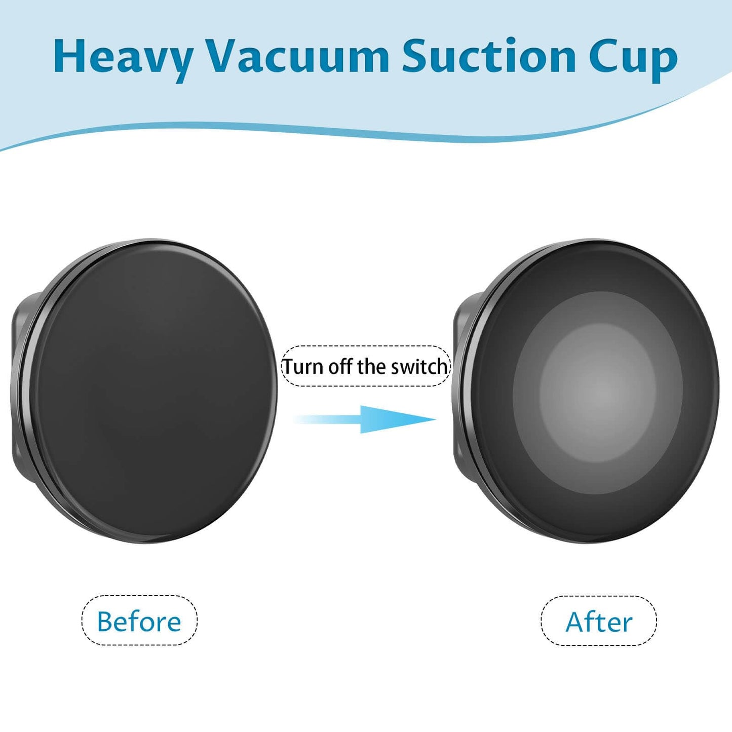 Suction Cup Shower Caddy, 2-Pack Shelf Organizer for Bathroom, Bathroom Suction Shelves with Portable Hooks, Shower Caddies Corner with Towel Bar,Matte Black