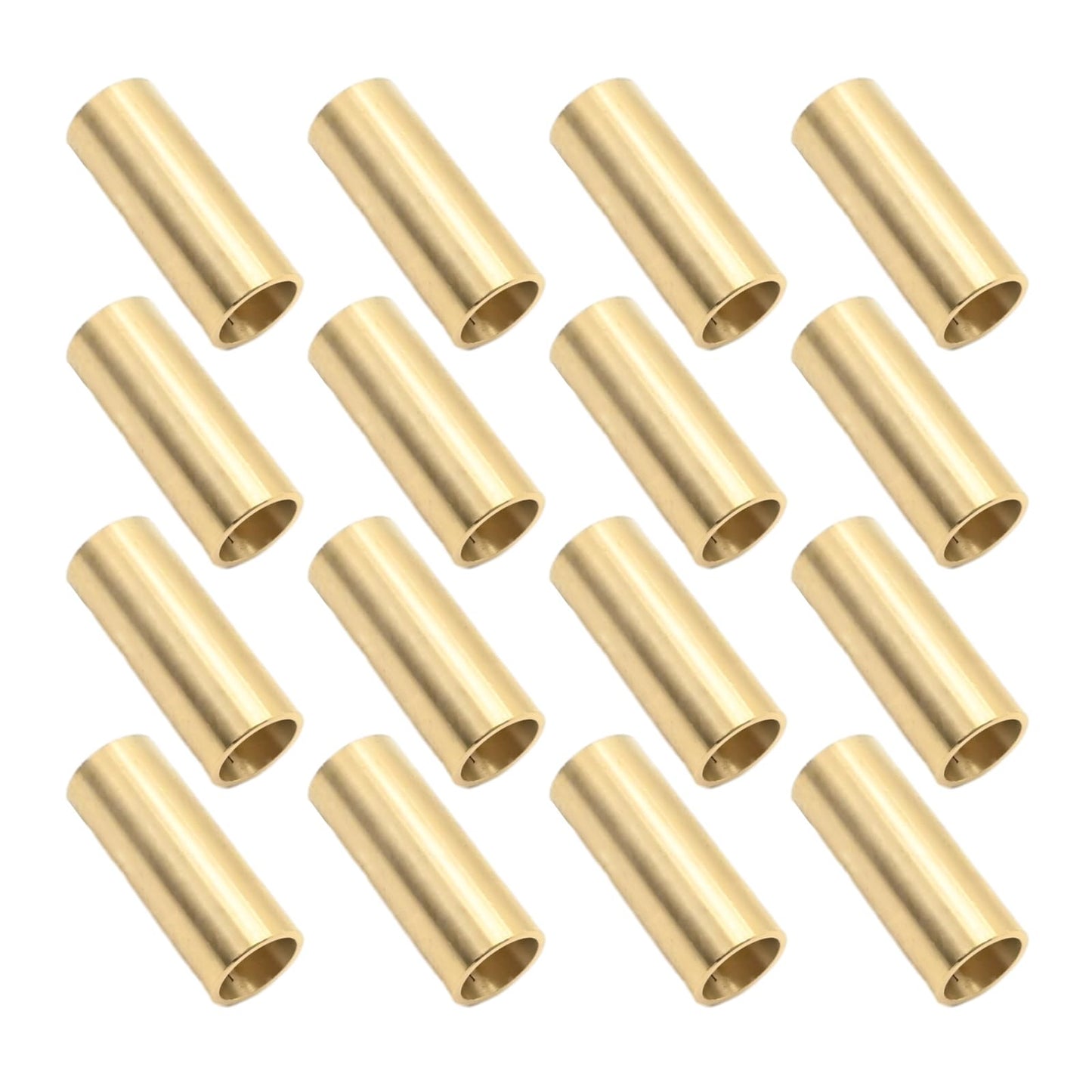 EATAKWARD 16Pcs ID 9/16" OD 11/16" Bronze Shackle Bushings Trailer Axle Bushing Tools, Heavy Duty Trailer Leaf Spring Bushings for Trailer Axle Replace Double Eye Springs