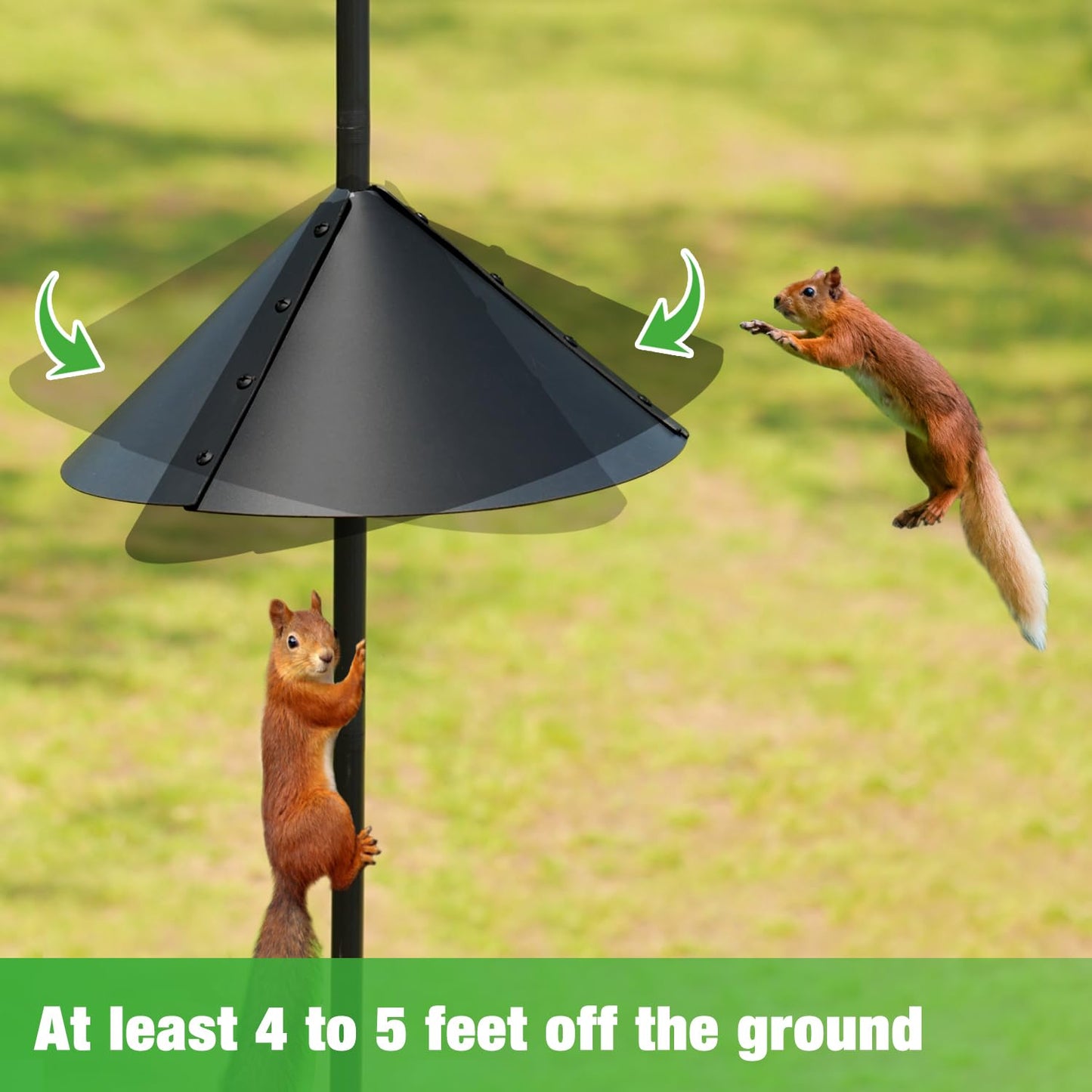 ERYTLLY Bird House Pole Mount Kit 80 Inch with 2 Hanging Hooks - Heavy Duty Adjustable Bluebird Feeder Support Rod Stand Set for Outside, Yard, Garden