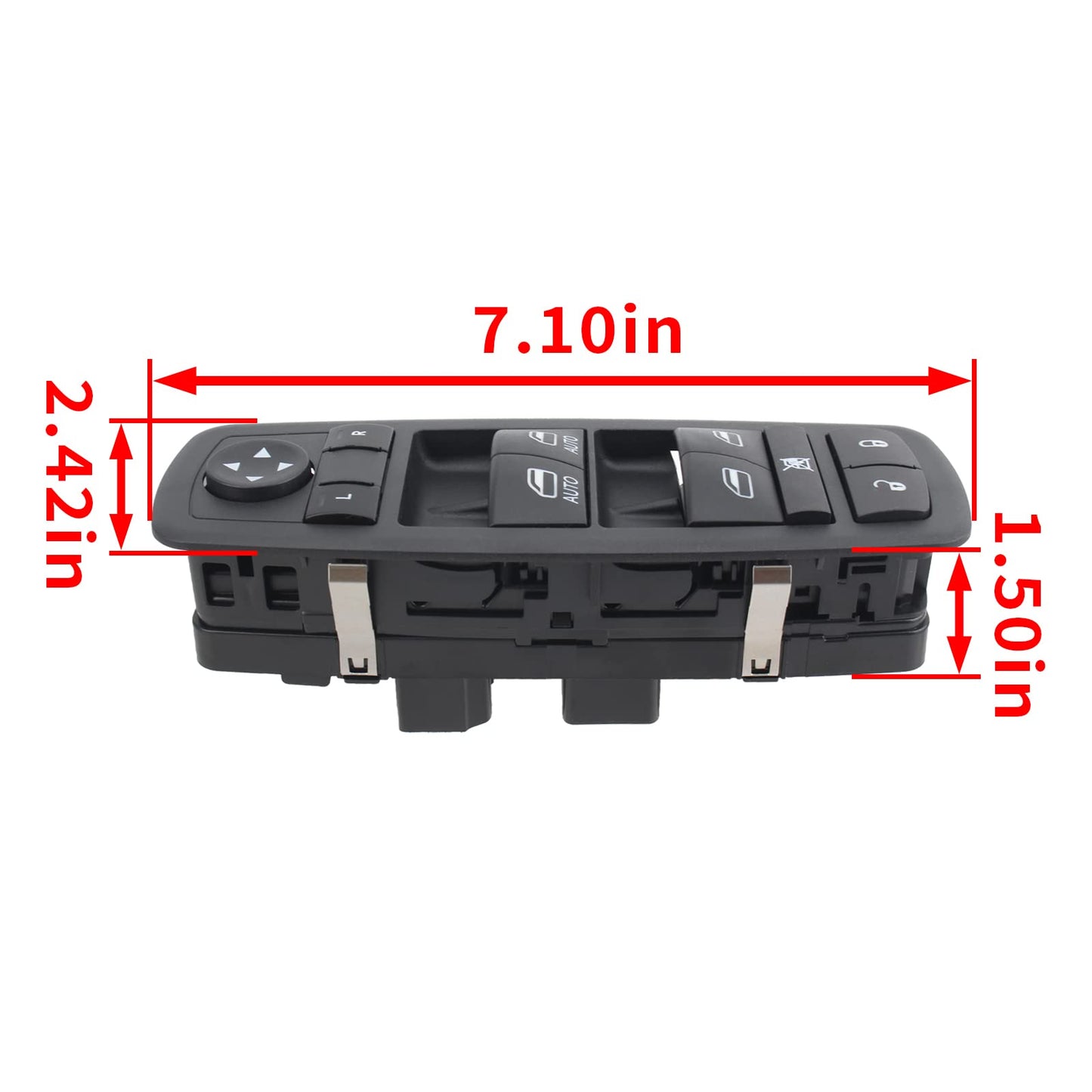 partszen 4602863AB Master Window Switch Front Left Driver for Dodge Ram 1500 2500 3500 2009 2010 2011 2012