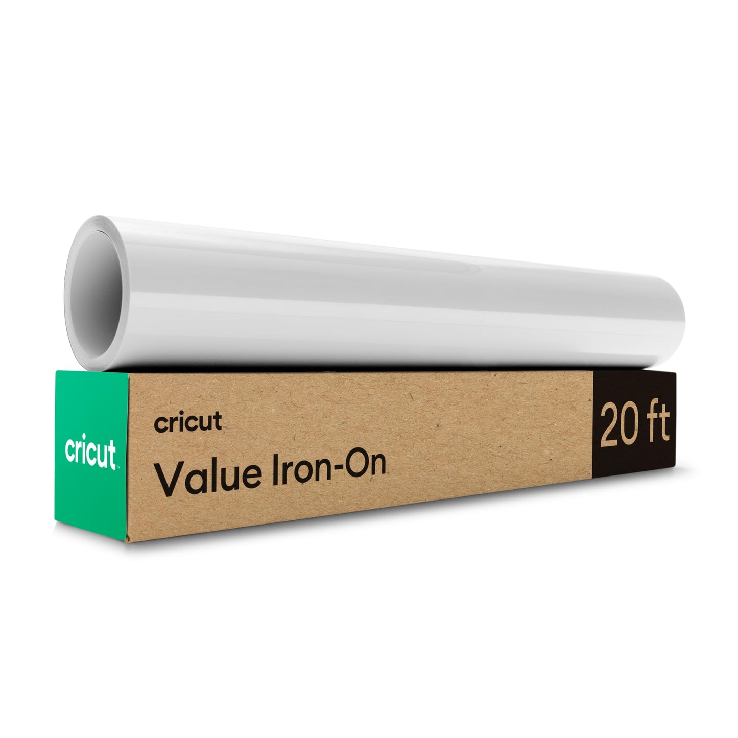 Cricut® Value Iron-On - White (12 in x 20 ft) - HTV Heat Transfer Vinyl