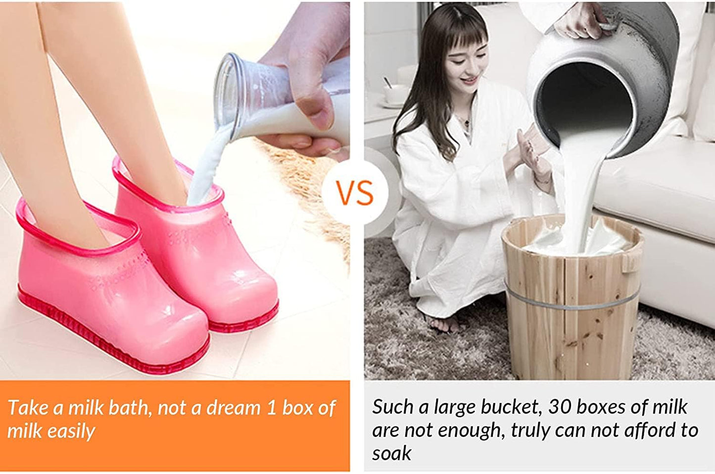 WMHYLYH Foot Bath Spa Massager Foot Soaking Bath Basin, Movable Foot Soak Tub Pedicure Foot Spa, Foot Bath Shoes for Thermal Massage to Promote Blood Circulation (Large,Red)