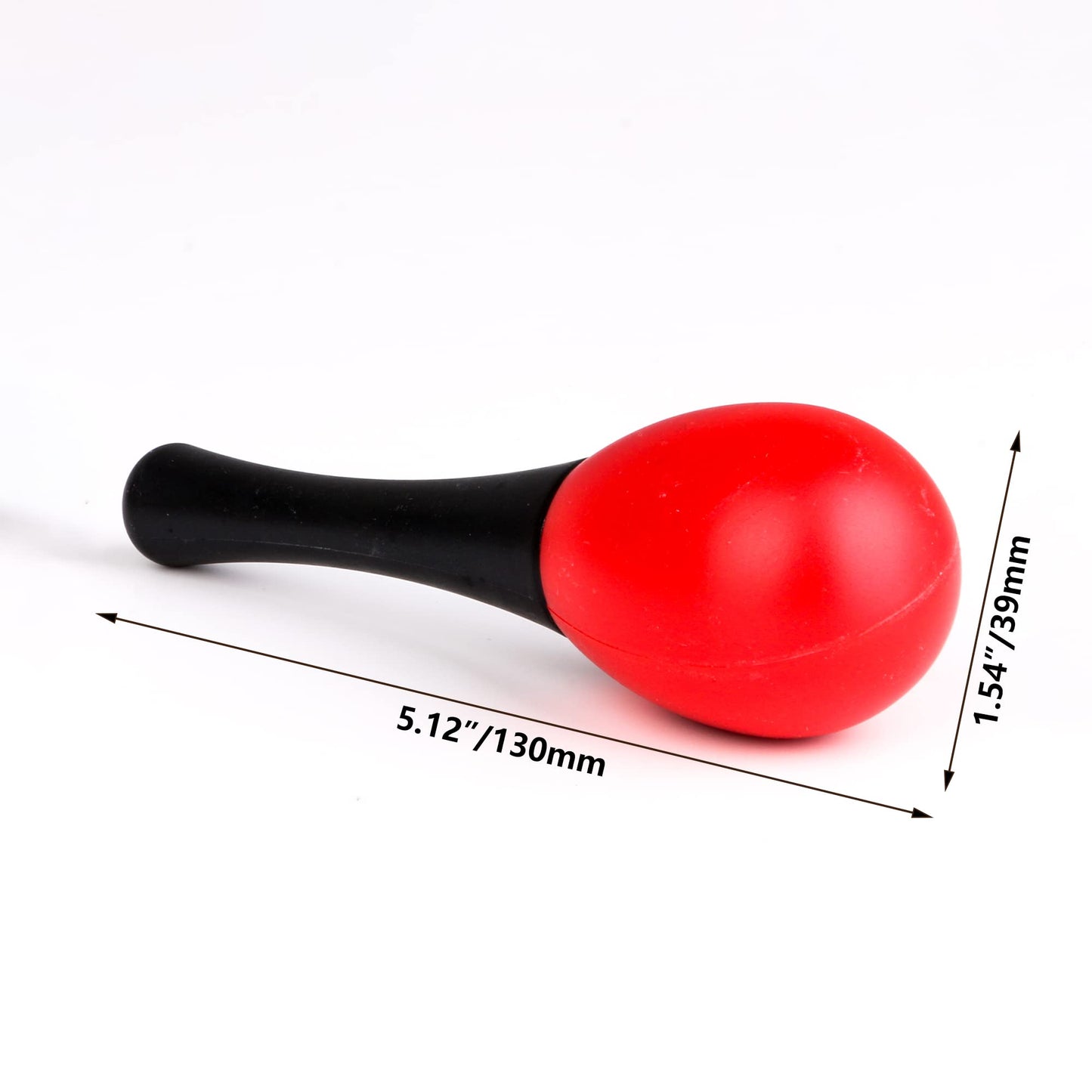BQLZR 13x3.9cm Plastic Maracas Rattle Shakers Musical Instrument Pack of 24